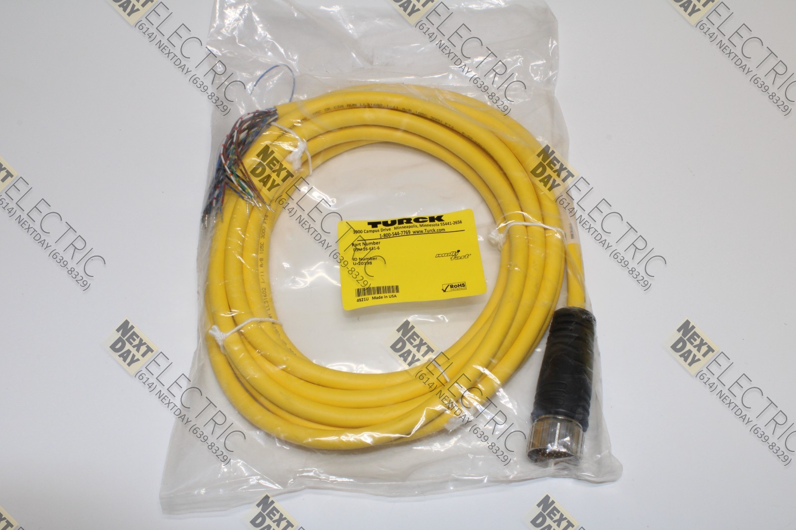 Turck, DSM 26-631-6, U-20198, Cordset Cable Multi Fast 26p m27 Male