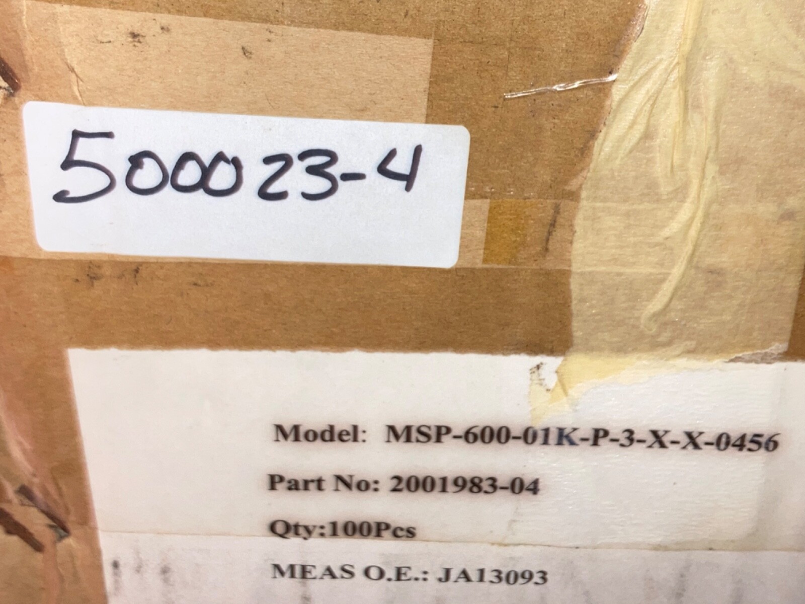 MEASUREMENT SPECIALTIES 0-1000 PSI PRESSURE TRANSDUCER