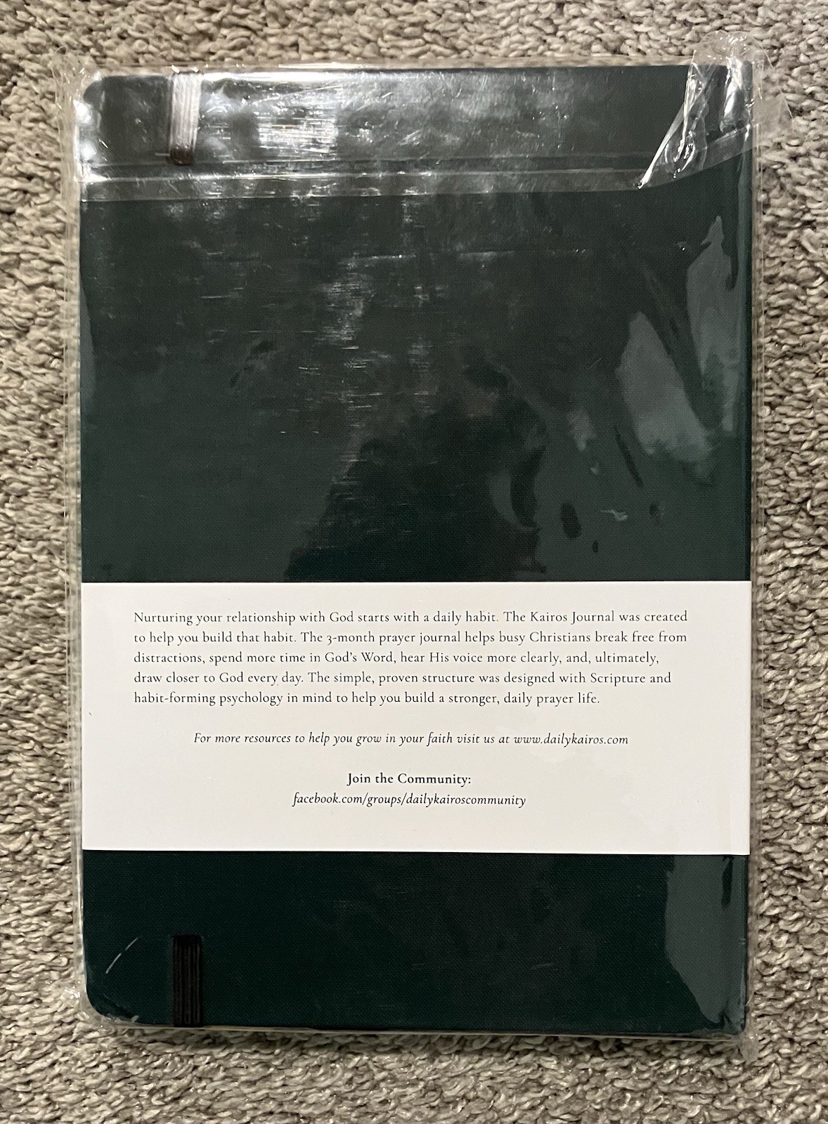 New Daily Kairos 13-Week Journal Premium Dark Green Faux Leather – Next Day Ship