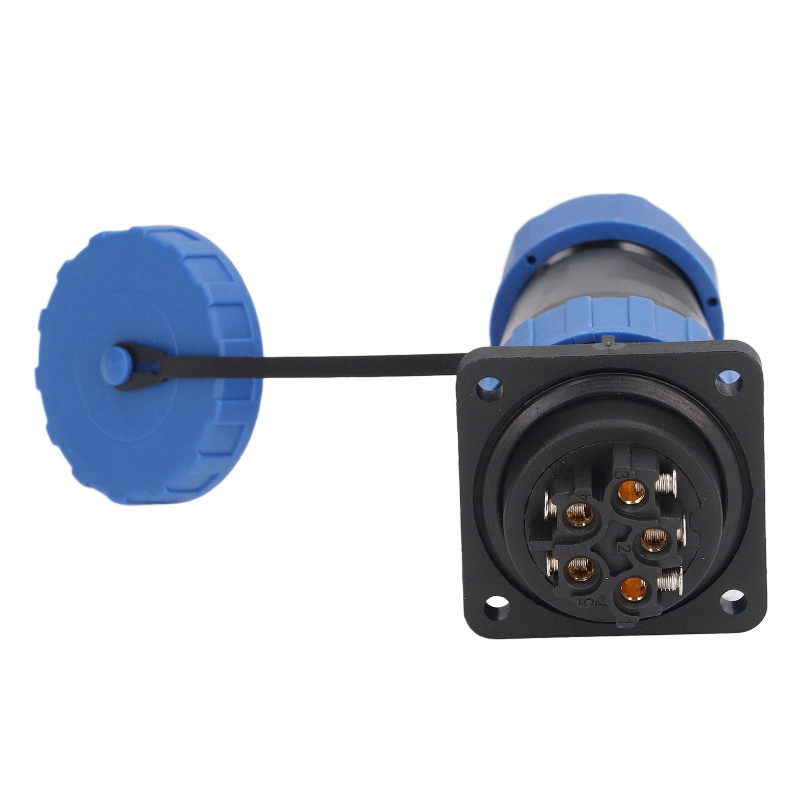 Waterproof Plug Socket Connector 380V 45A IP68 Waterproof Weld Free Aviation