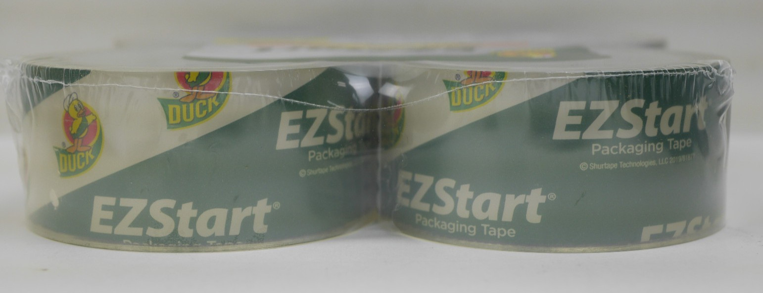 Duck Brand EZStart Heavy Duty Packing Tape Refill, 4 Rolls, 1.88 In x 55 Yd