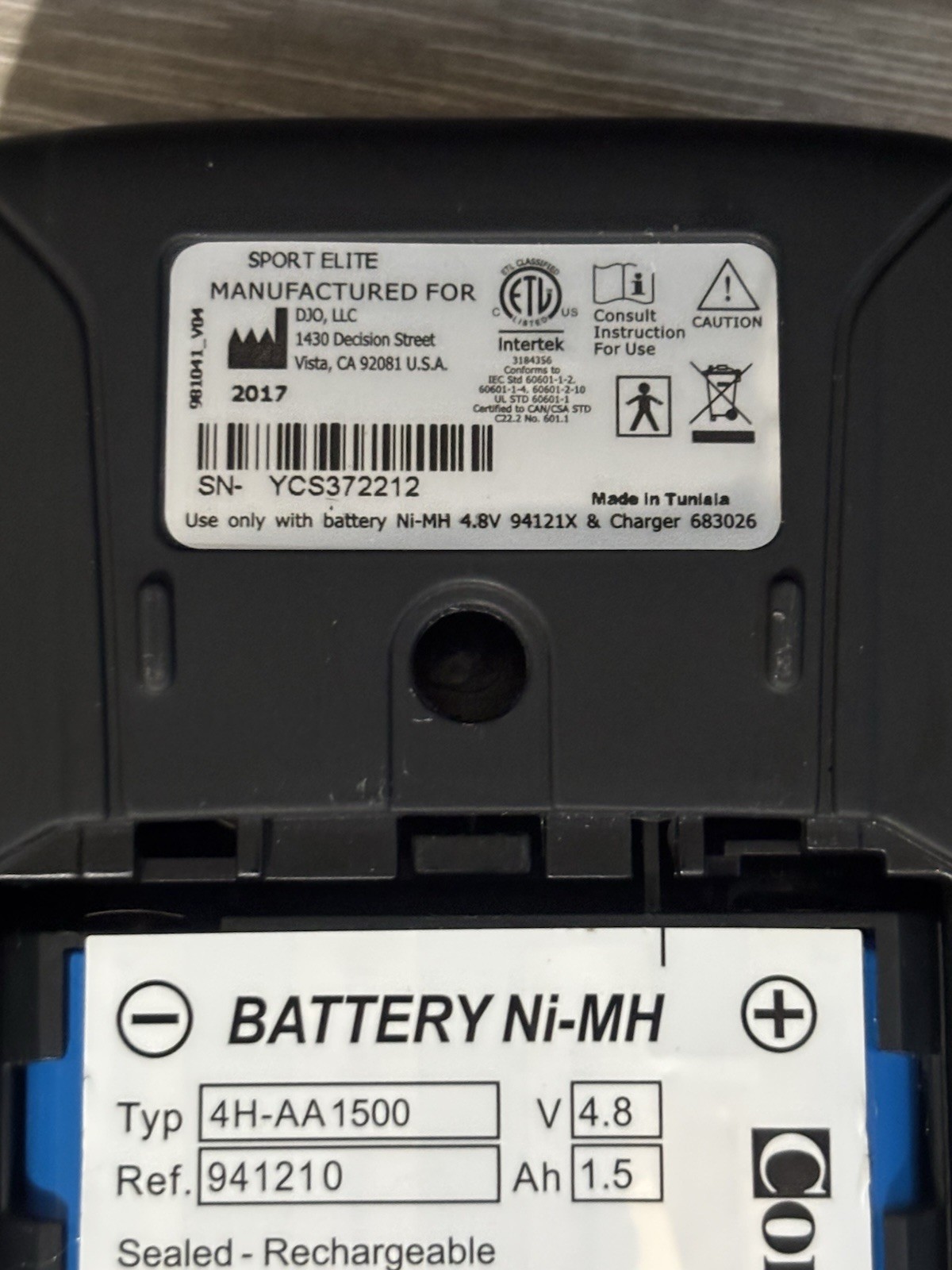 Compex Sport Elite EMS Unit (It won’t turn on) AS-IS PARTS OR REPAIR, READ BELOW