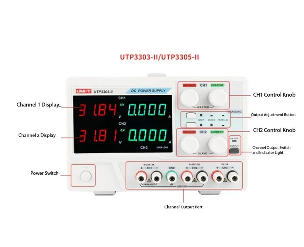 Digital Adjustable DC Regulated Power Supply for Laptop and Cell Phone Repair
