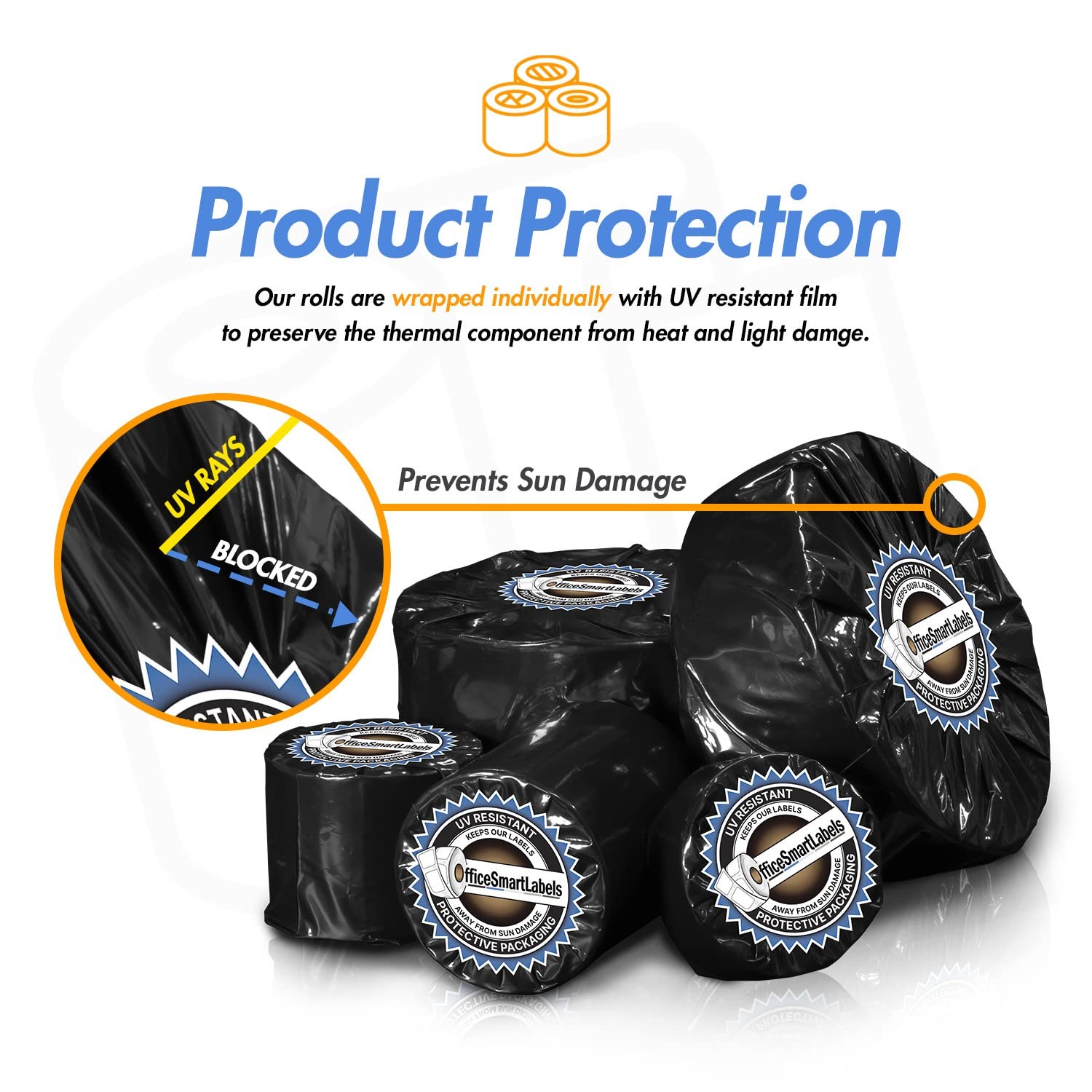 10 Rolls Direct Thermal Shipping Labels for Rollo & Zebra Printers – 17000 Label