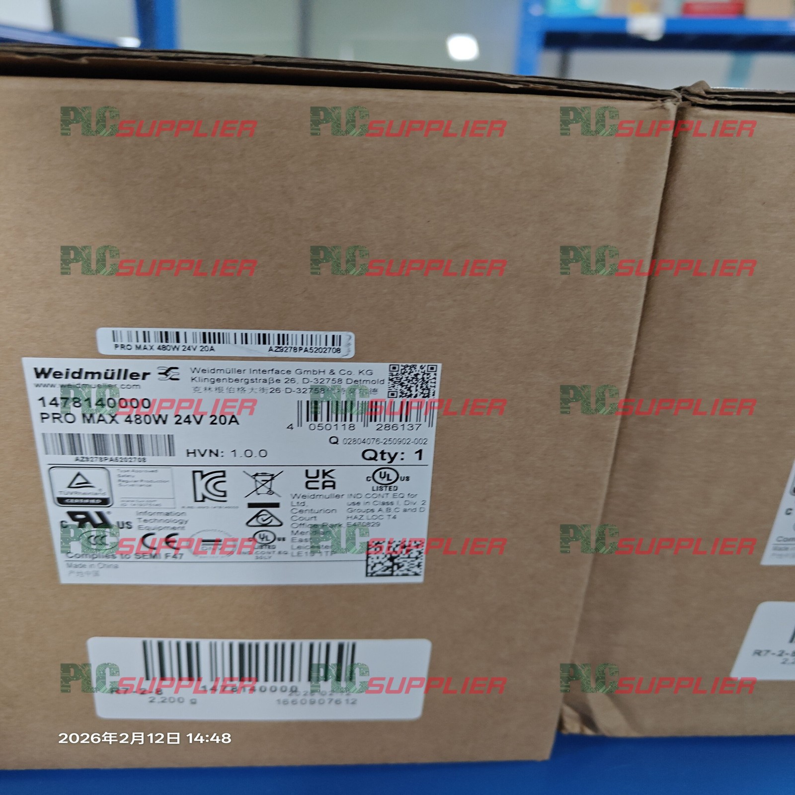 New factory sealed Weidmuller 1478140000 US stock