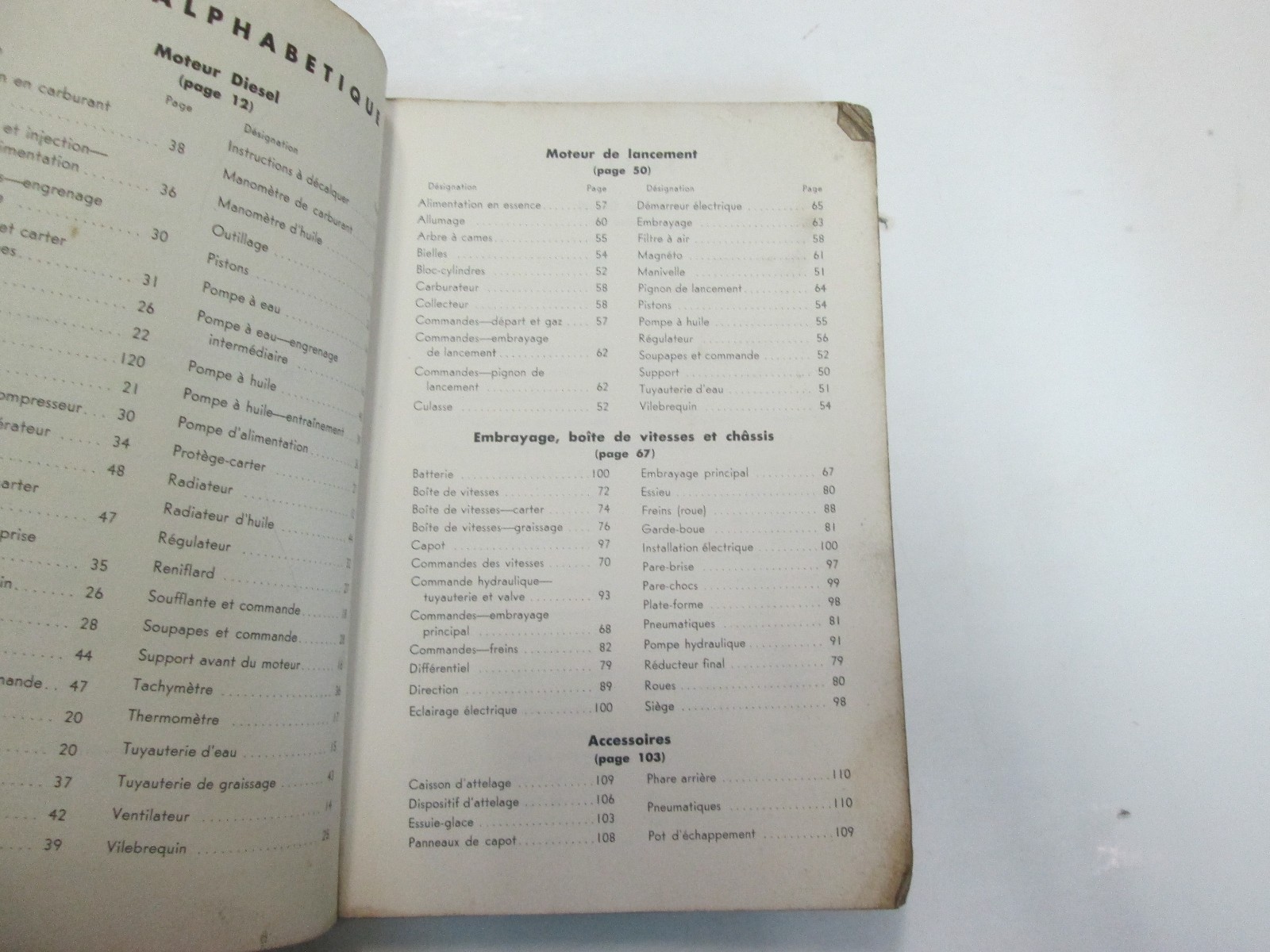 Caterpillar DW21 Tractor Parts Catalog Manual 8W1061 TO 8W1720 WORN STAINED OEM