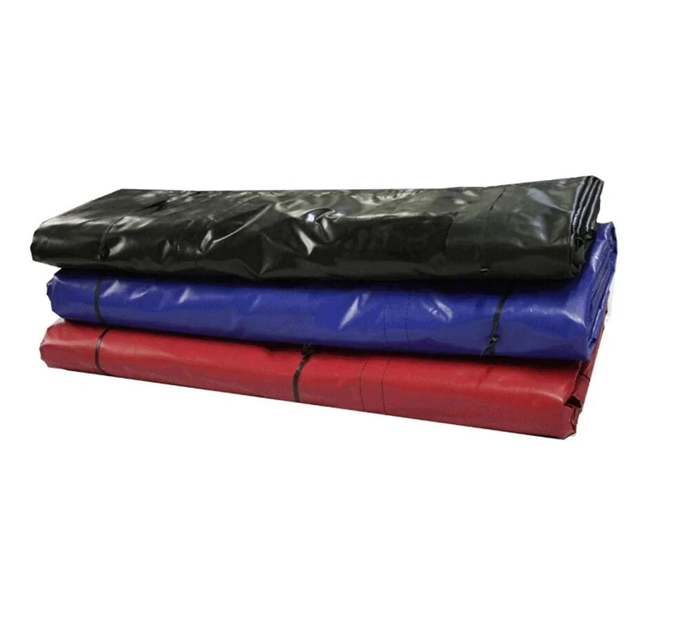 24’x27′ Flatbed Trailer Heavy Duty Tarp – 18Oz Vinyl Black Lumber Tarp (8′ Drop)