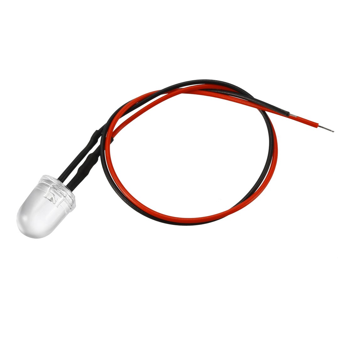 Prewired LED Light , DC 3-6V 20mA – 10mm White Pre-Wired Diodes Lamp 5pcs