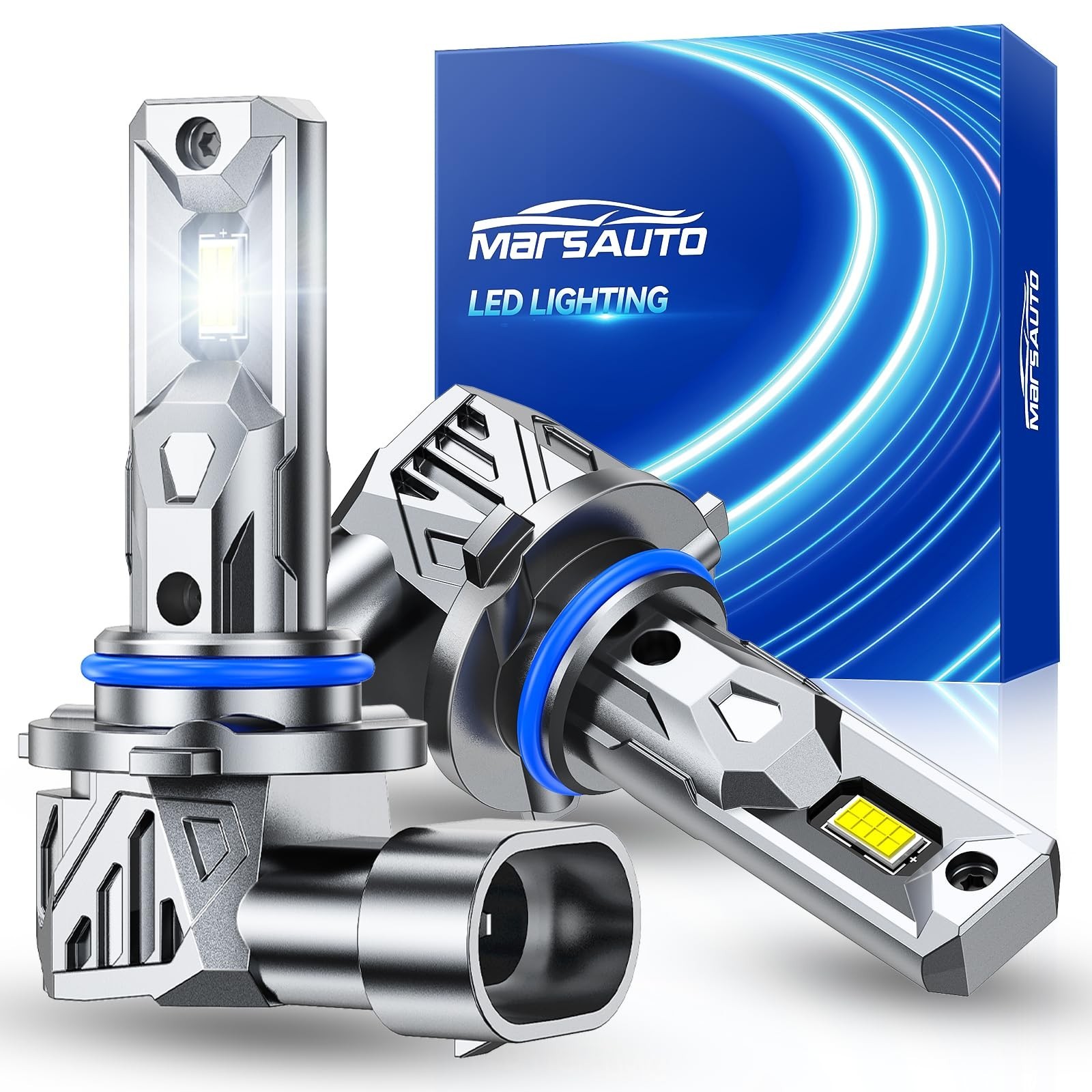 Marsauto 9005 Fog Bulbs, 40,000LM 800% Brighter 6500K White High-Performance …
