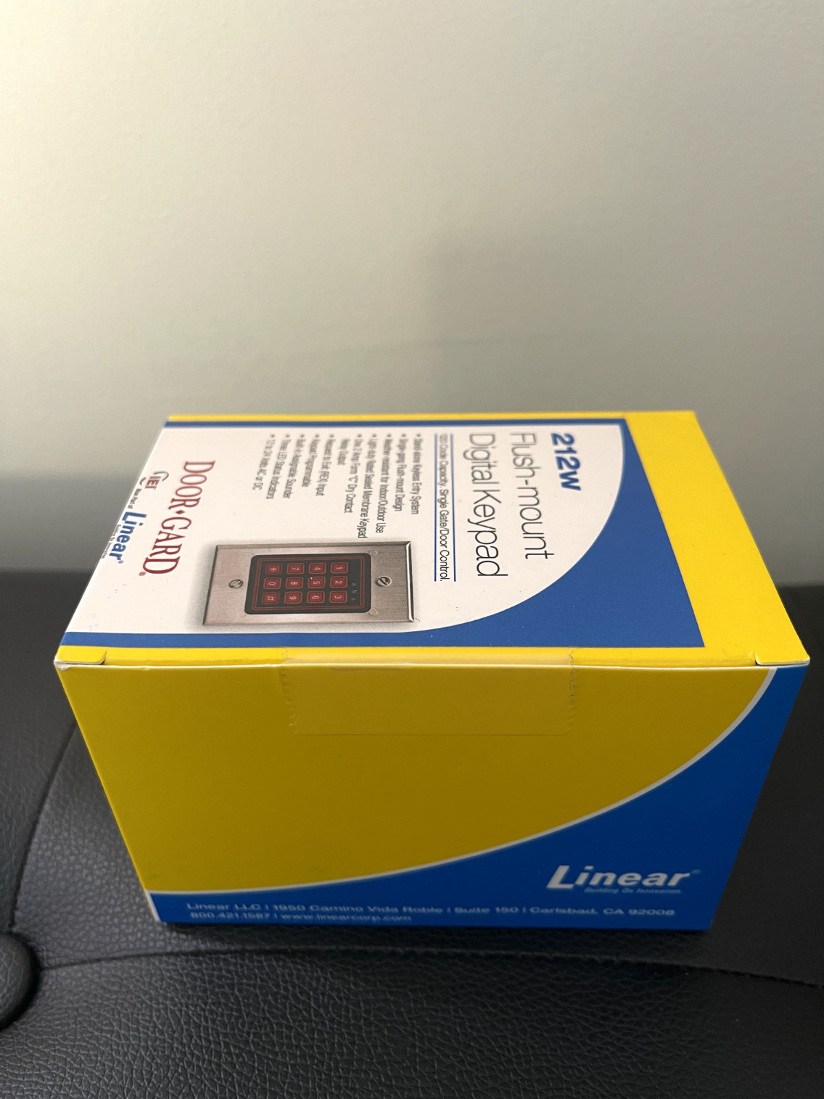Keypad linear IEI 212w flush-mount 12/24V AC or DC Weather Resistant