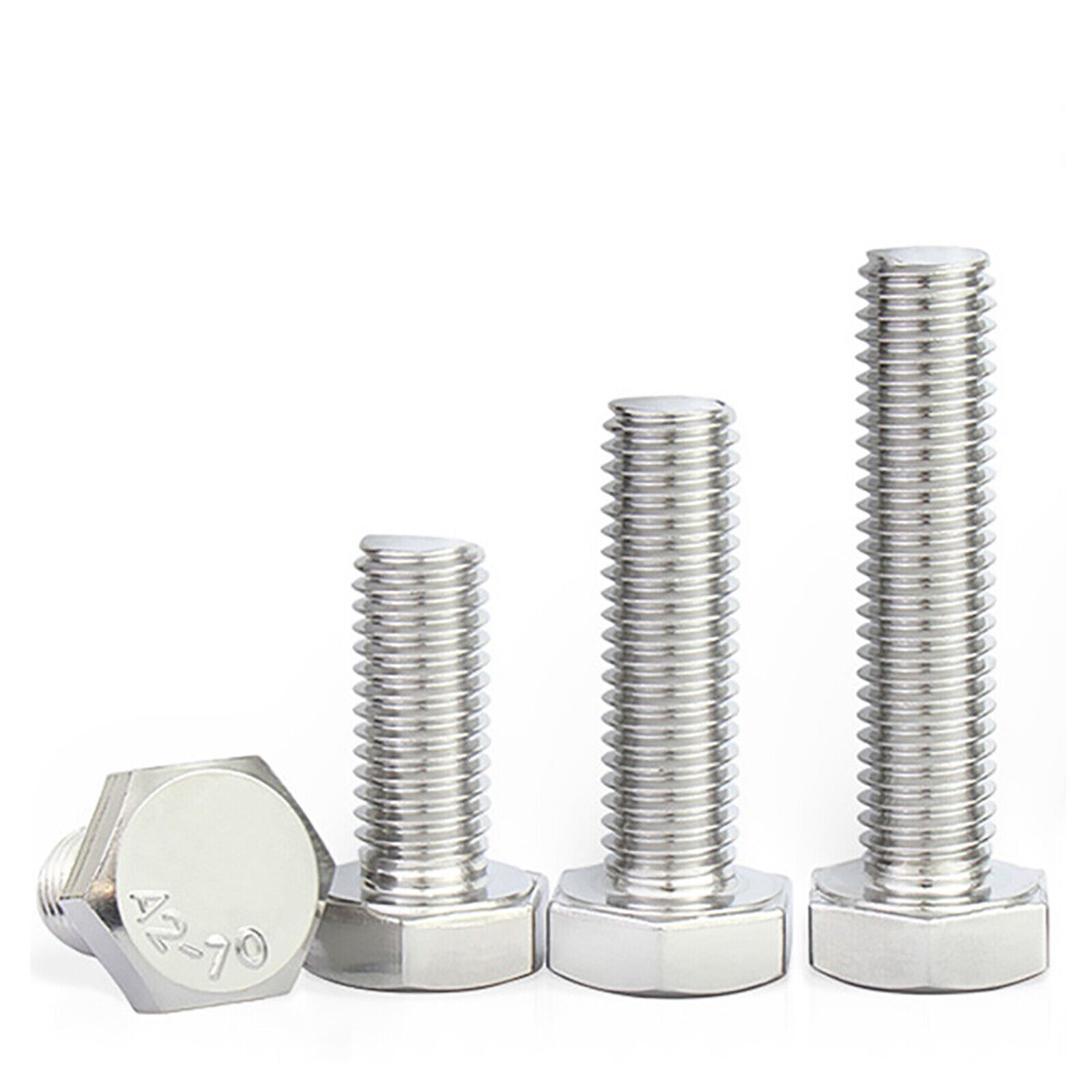 Hexagon Head Fully Threaded Set Screws A2 Stainless Steel Bolts M4 M5 M6 M8
