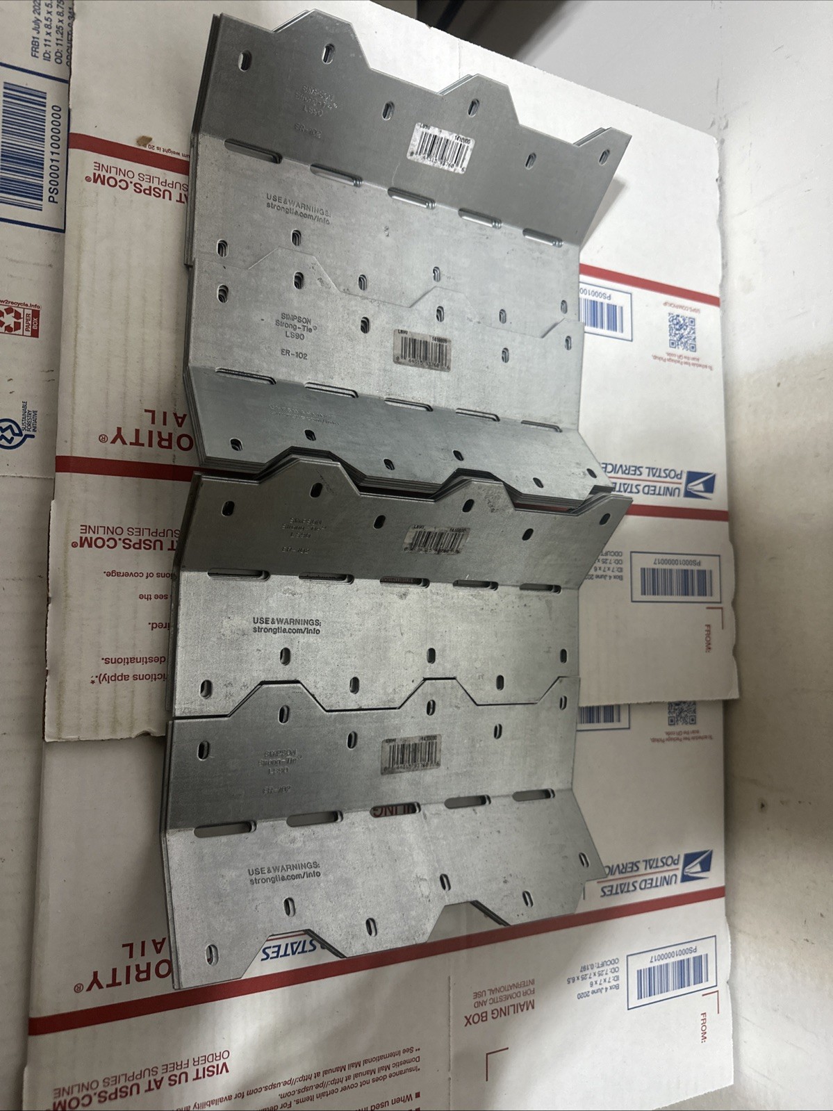 (20) Pack Simpson Strong-Tie LS90-7-7/8″ 18-Gauge Galvanized Reinforcing Angle