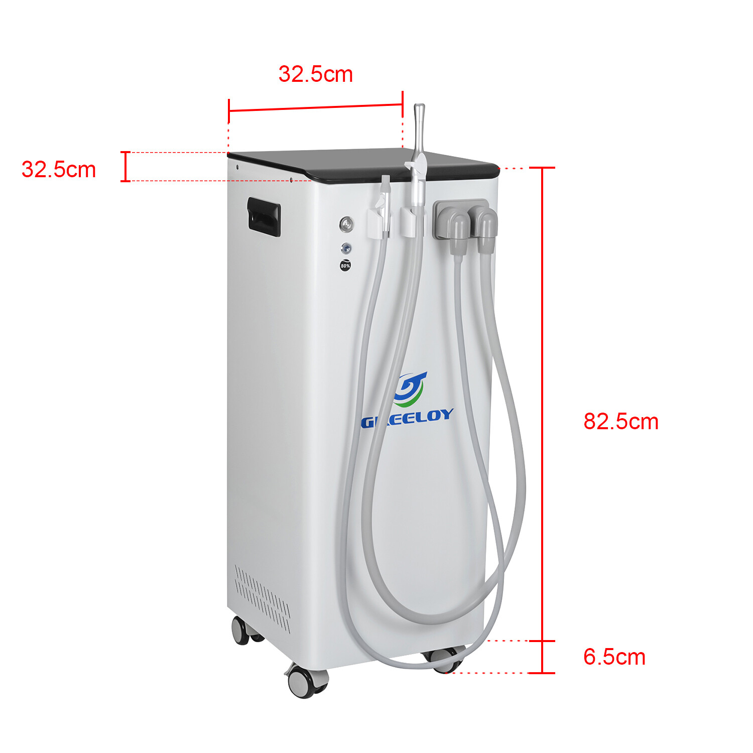 Dental Portable Saliva Suction System Negative Pressure Pump Suction GS-M300 US