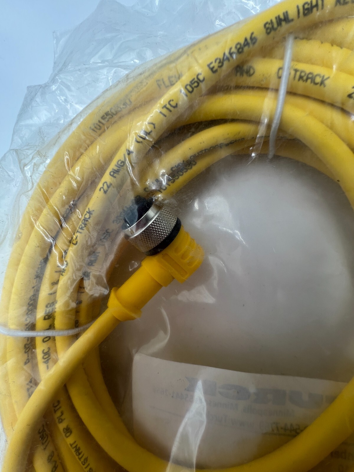 Turck 4-Wire M12, 90 degrees Female Single-end Cordset 10m U2437-13 WK4.43T-10