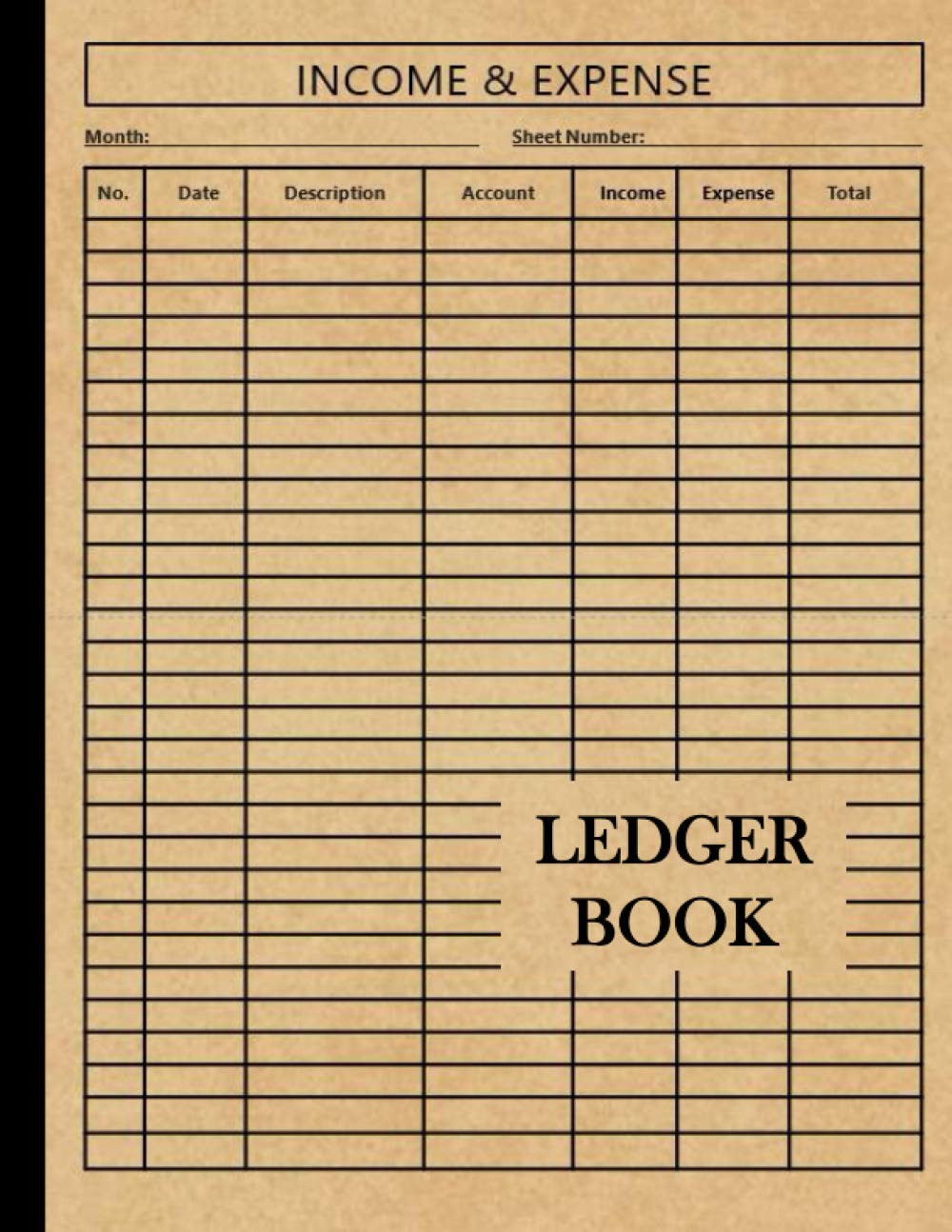 Ledger Book: Income and Expense Log Book For Small Business Personal…