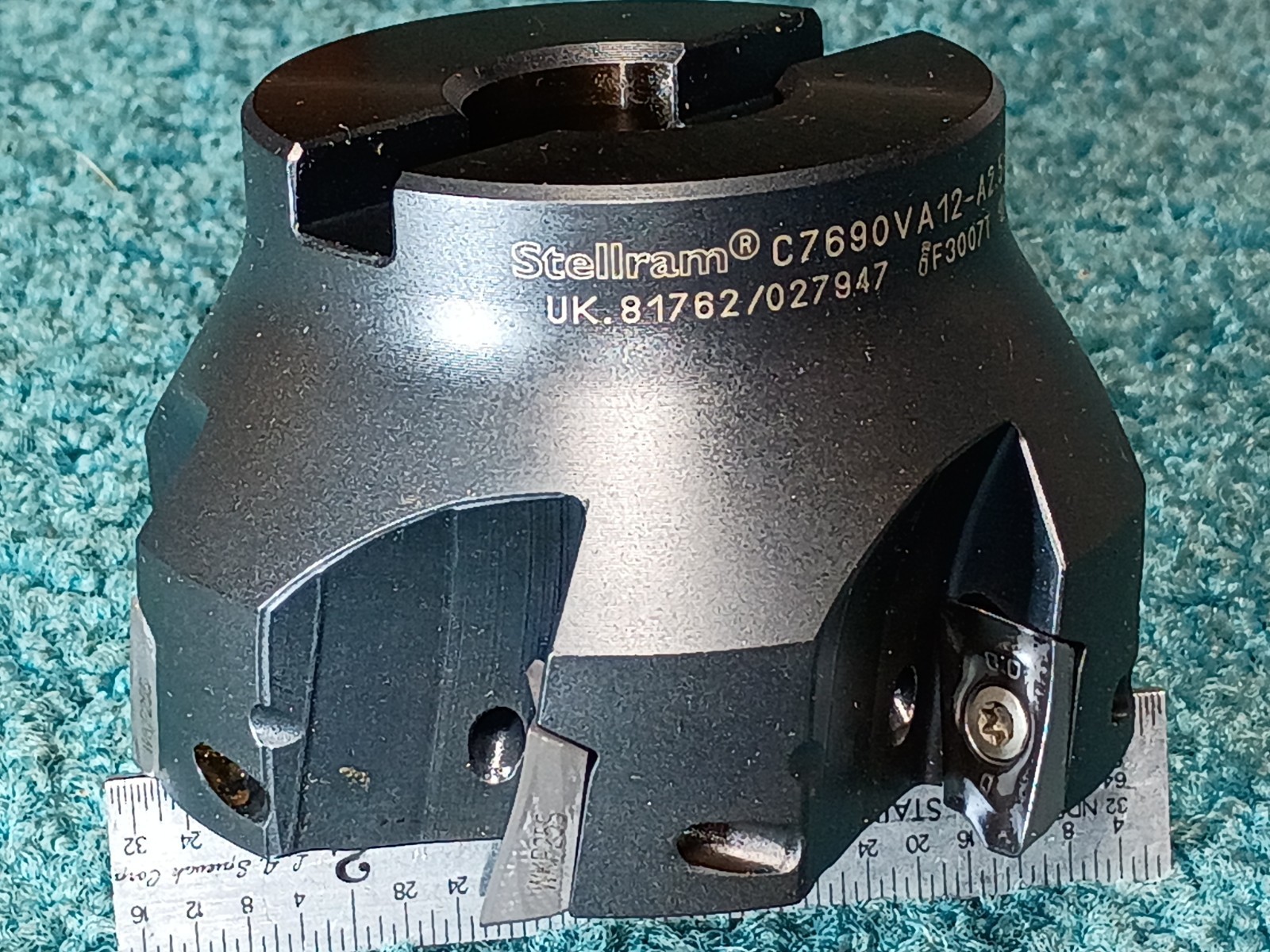 Stellram 2.50″ Face Mill Cutter 90° C7690VA12-A2.50Z06R W/New Walter ADMT WKP25S