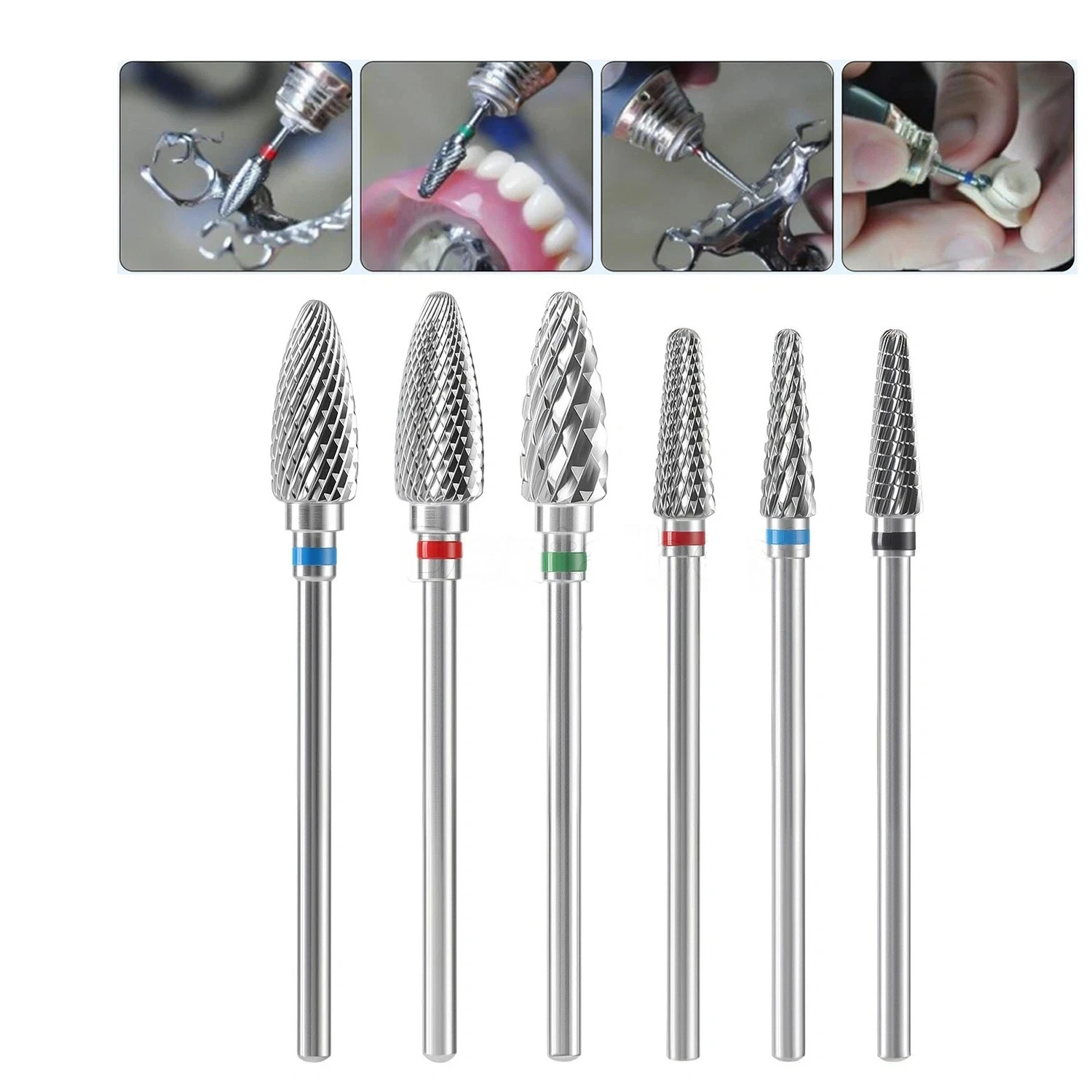 Dental Carbide Burs Tungsten Steel Polishing Cutting Bur Drills HP 2.35mm