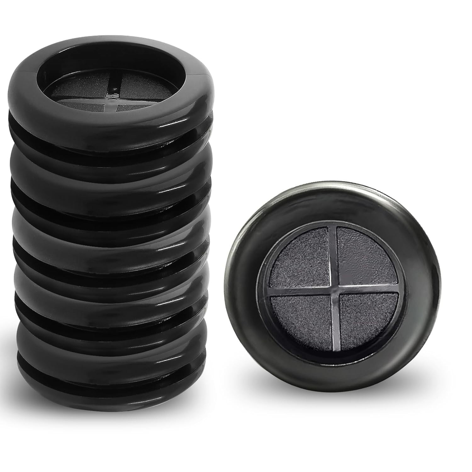 Easy Install Rubber Grommet Kit – 6pcs Double-Sided, 1″ ID & 1-3/16″ Drill Hole