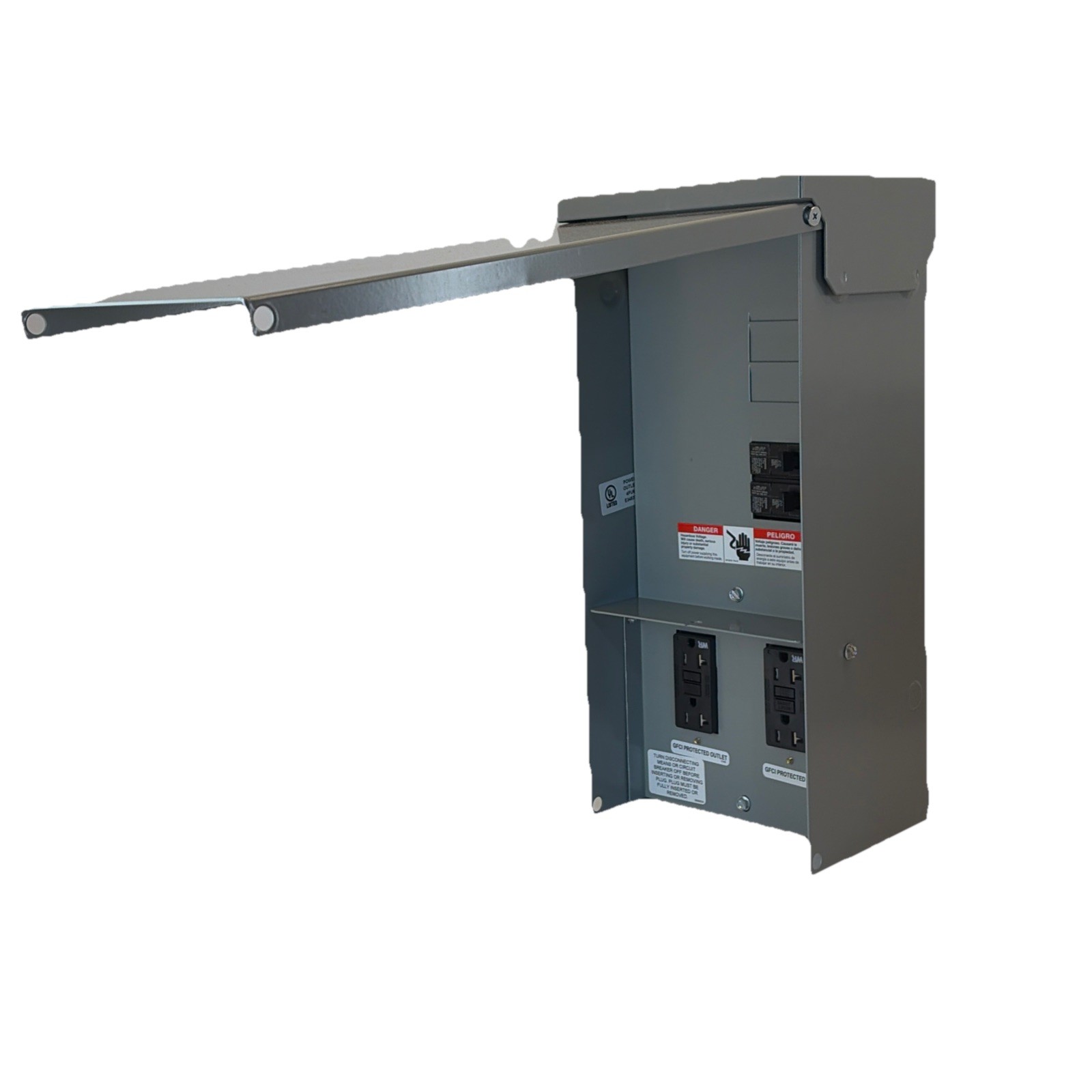 Talon 125 Amp Temporary Power Outlet Panel 2 20A Duplex Receptacles Unmetered