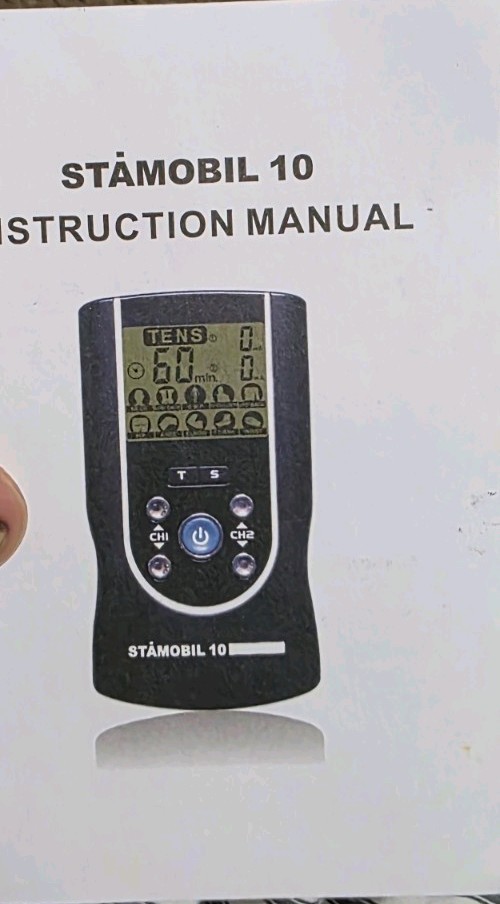 STÄMOBIL 10 TENS Unit 2 Channels Handheld with Case and Accessories