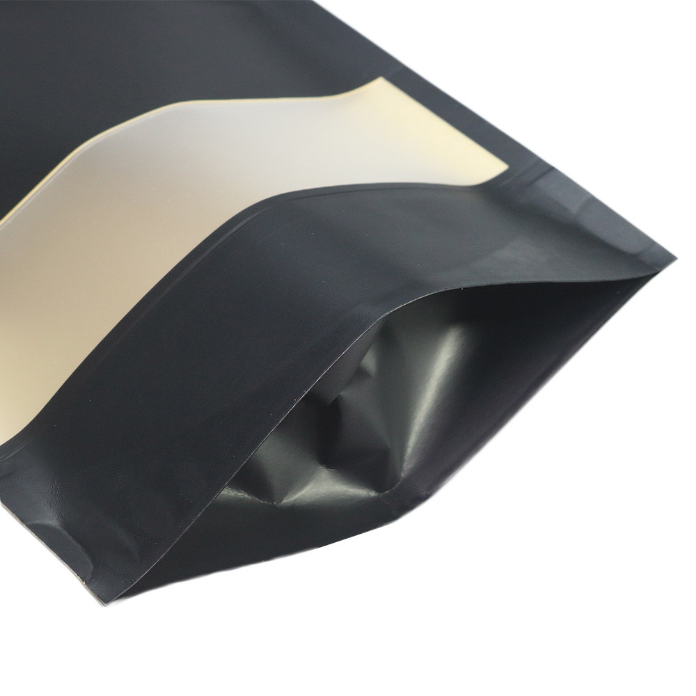 Bulk QTY Kraft QuickQlick™ Heat Seal Food Grade Stand-Up Bag w/ Frosted Window