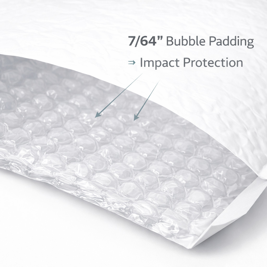 75 Expandable Poly Bubble Mailers # 2 8.5×11.25 4in Gusset 7/64 Padded