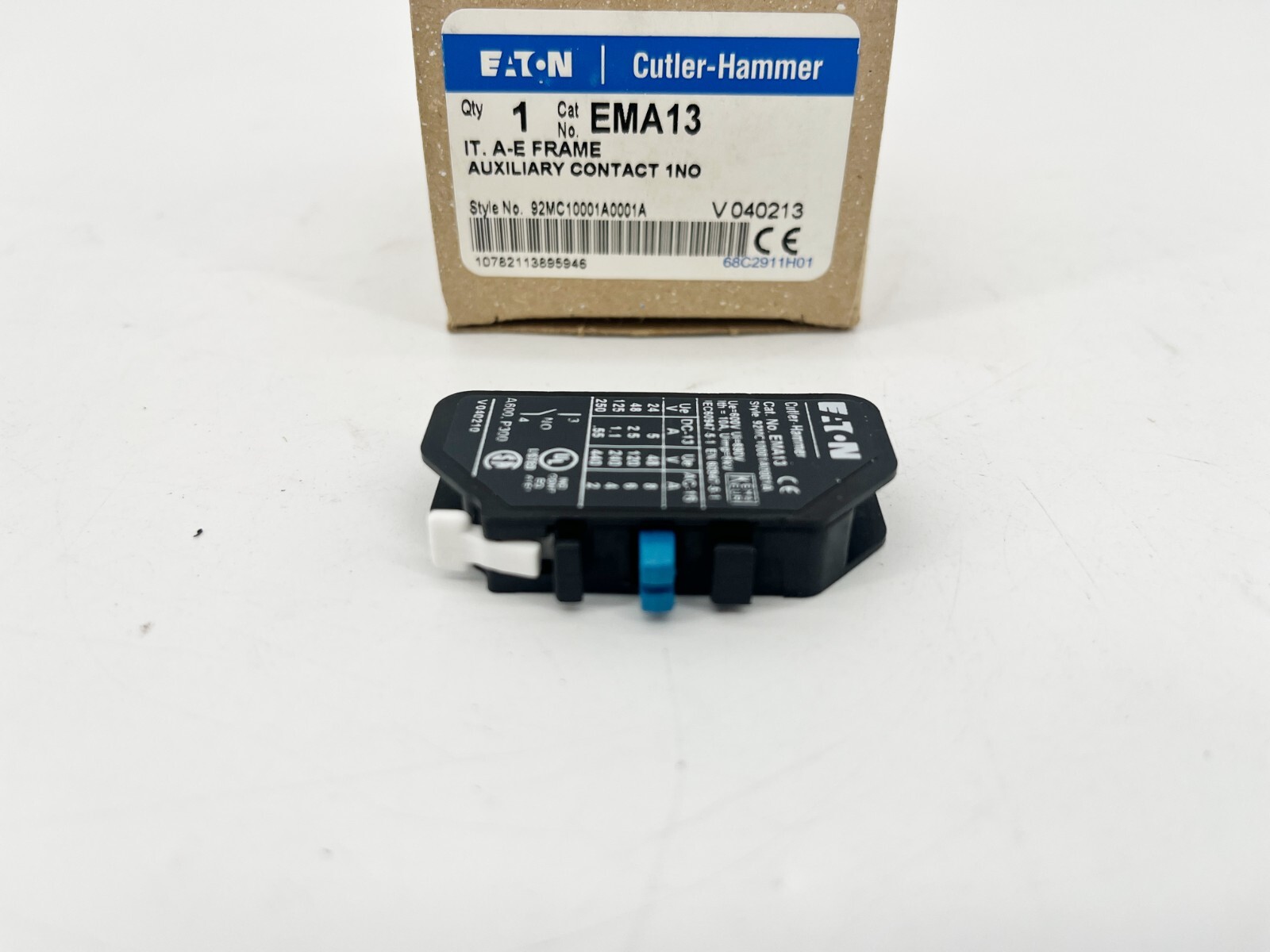 New Eaton Cutler-Hammer EMA13 Auxiliary Contact A-E Frame 1NO