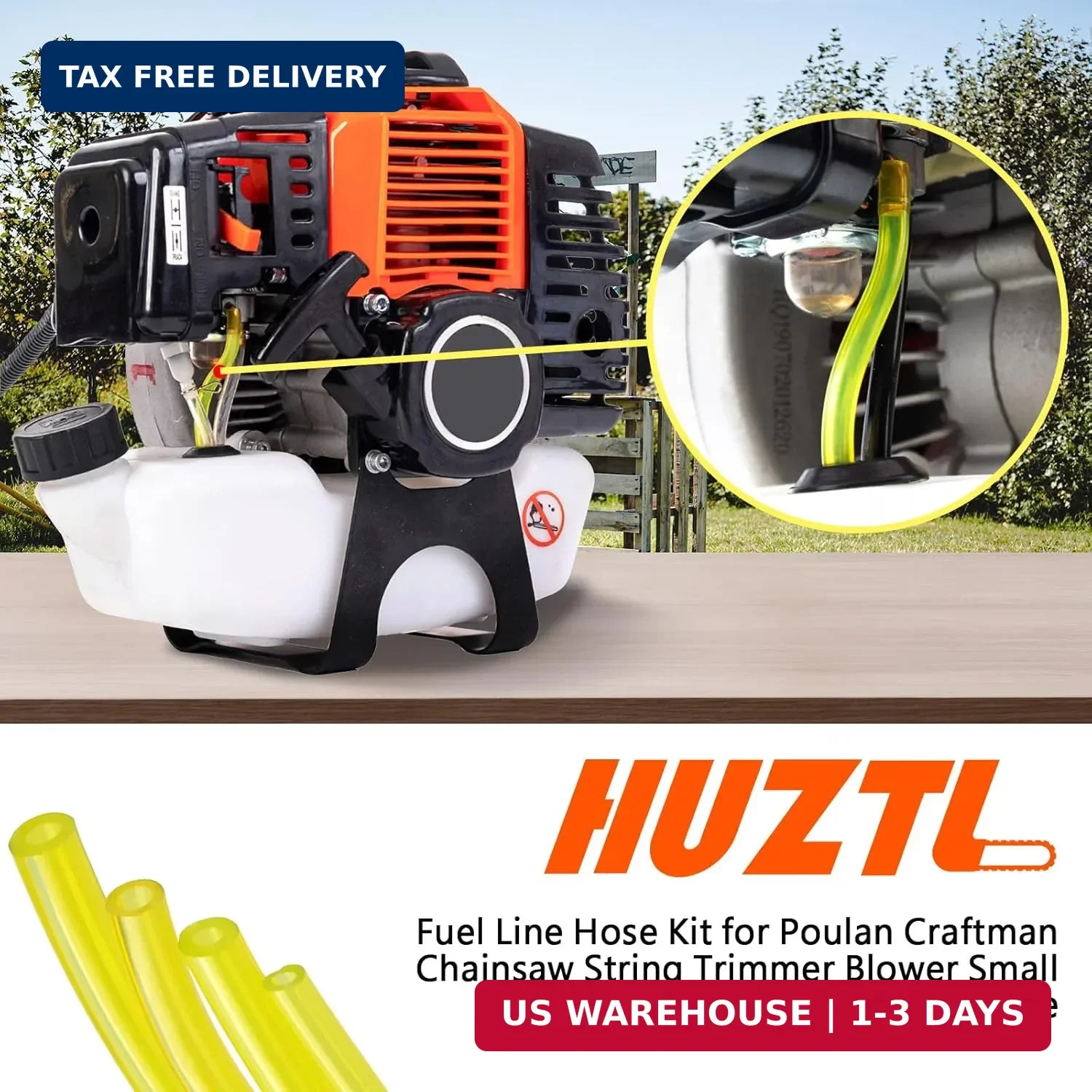HUZTL Fuel Line Hose Kit 3/32″ x 3/16″ 1/8″ x 3/16″ 1/8″ x 1/4″ .080″ x .140″ fo