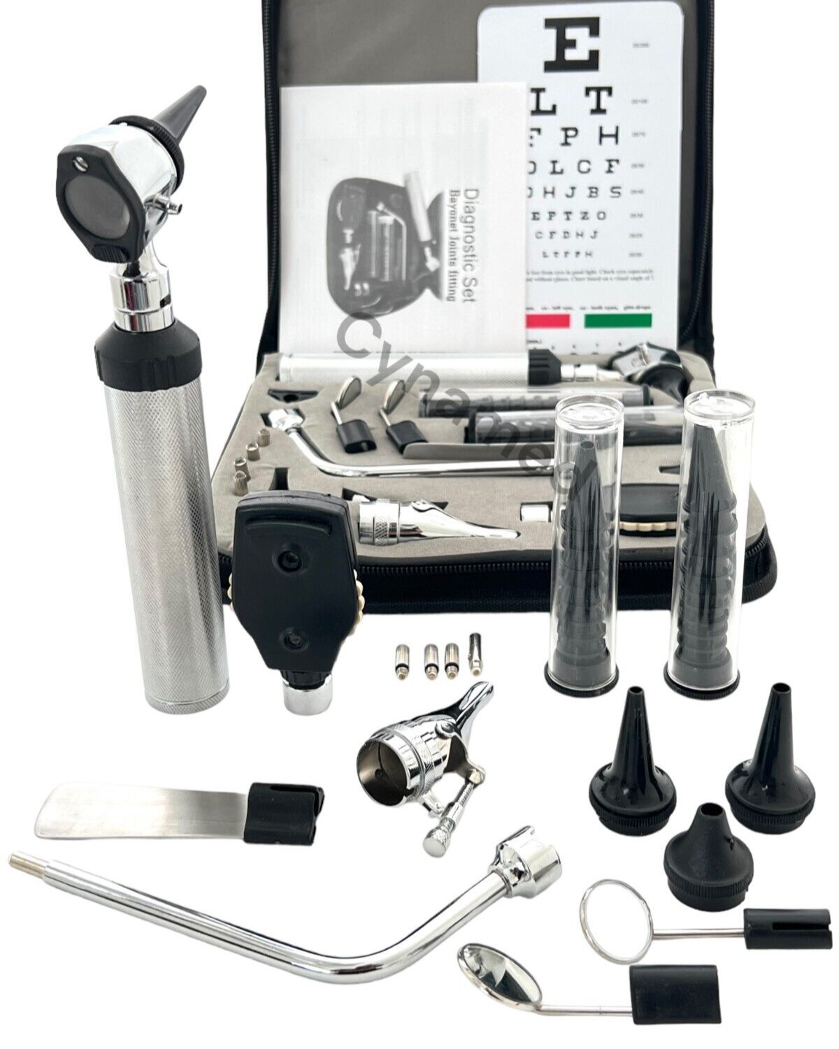 Cynamed usa Diagnostics Professional Physician ENT Kit – Otoscope Ophthalmoscope