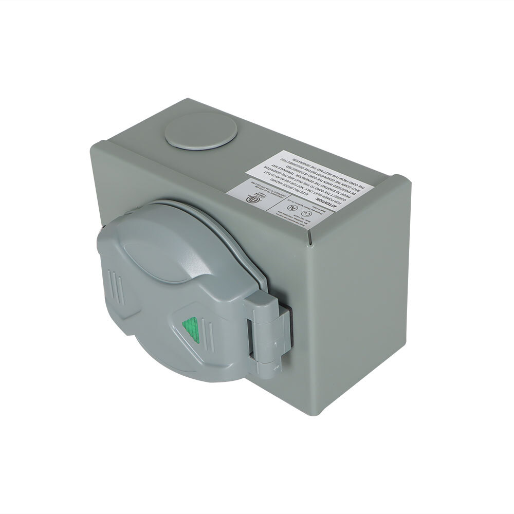 30 Amp Generator Power Inlet Box Weatherproof For 4 Prong Generator Cord Outdoor