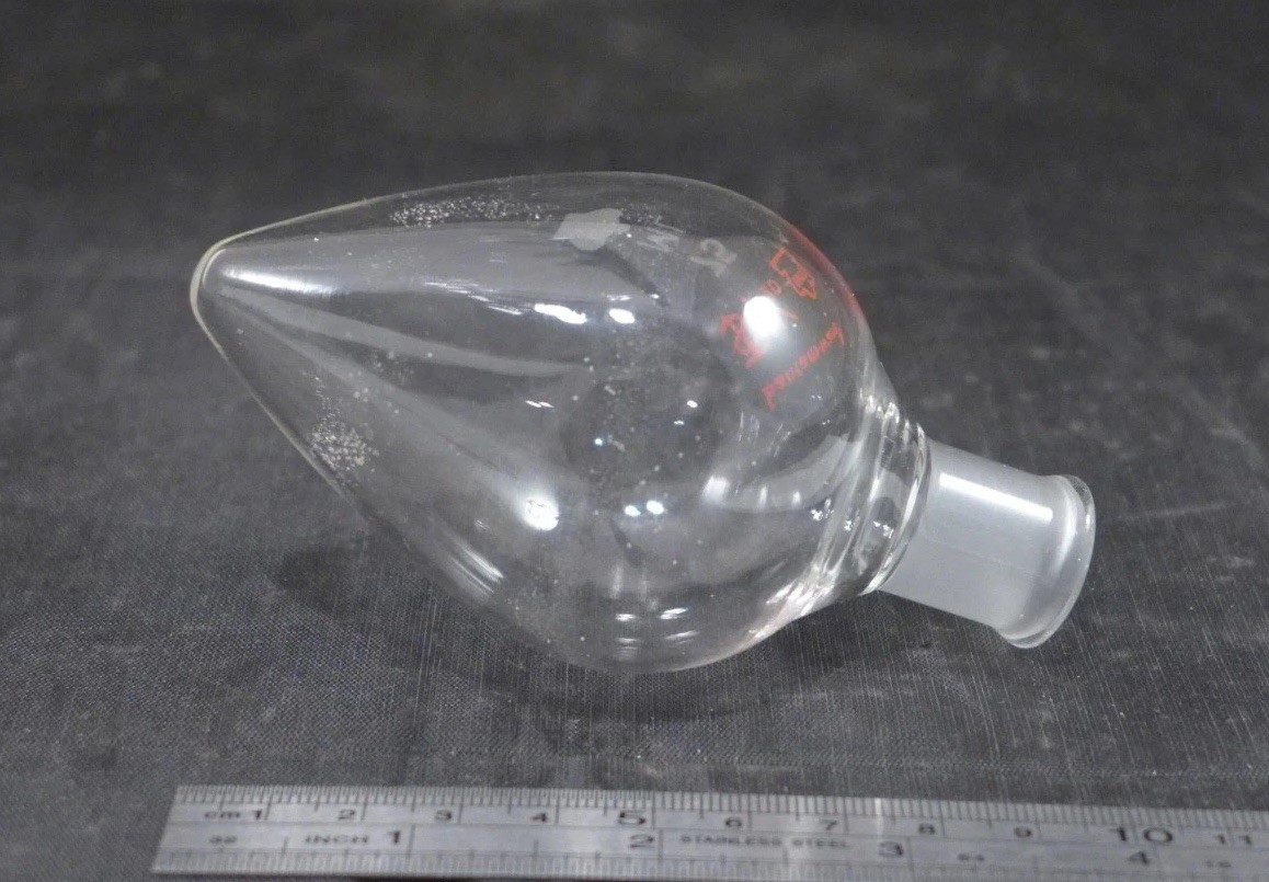 Set of 2 || KIMBLE Kontes Pear-Shaped Flask, 75mL, ST 14/20 #294250-0075