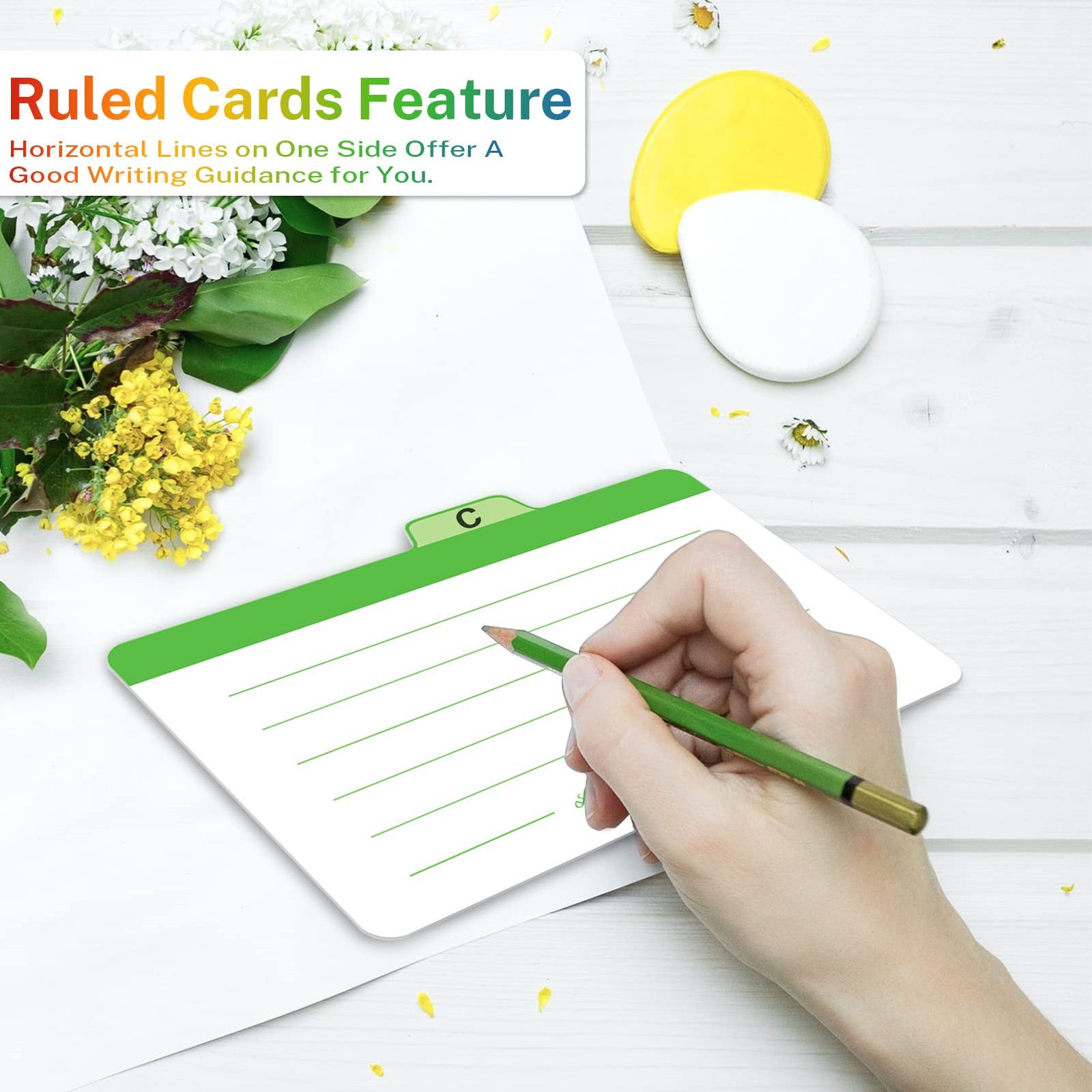 4 x 6 inches Index Card Dividers, Alphabetical 4»x6»-24pack, Normal Pattern