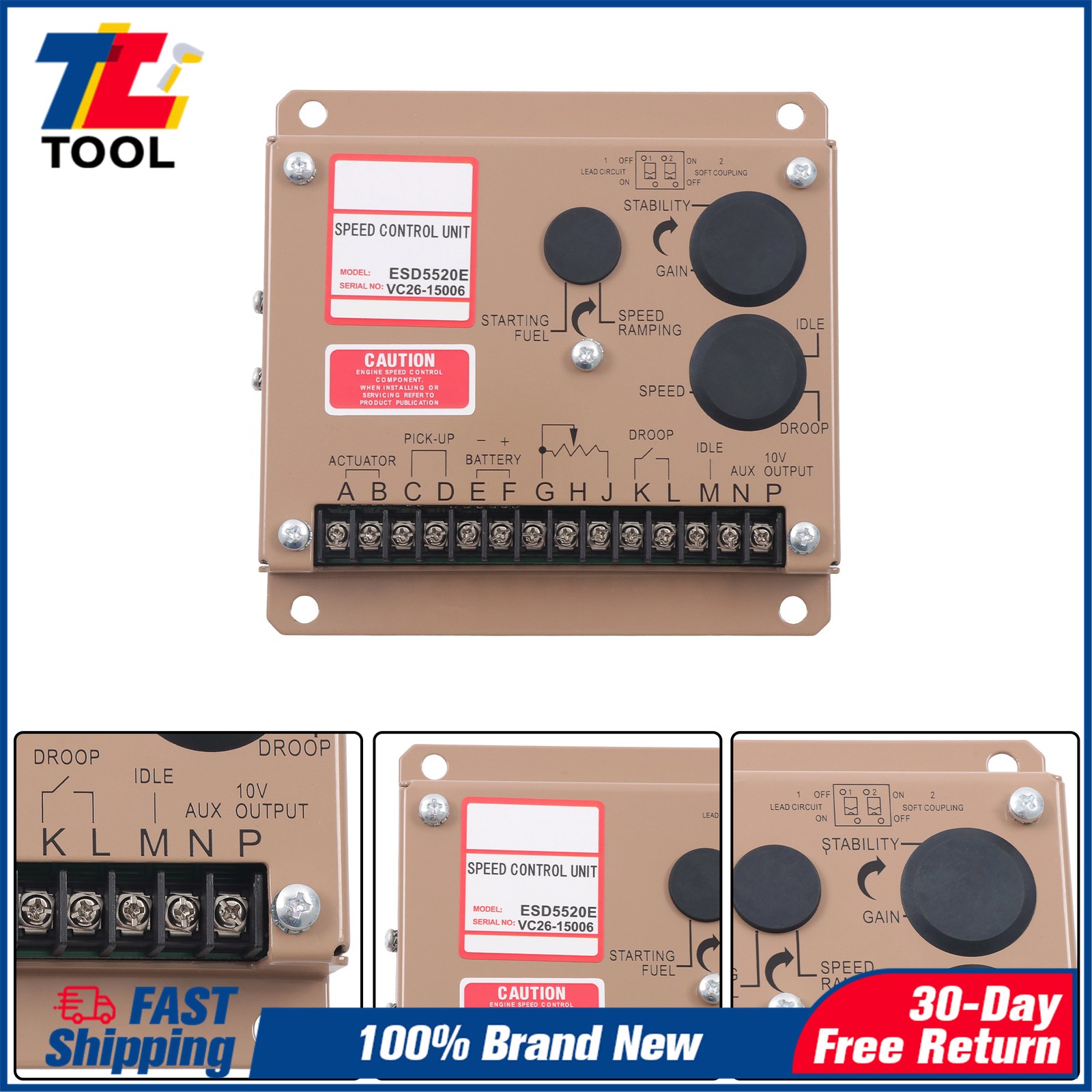 ESD5520E Governor Controller Speed Module for Power Generator