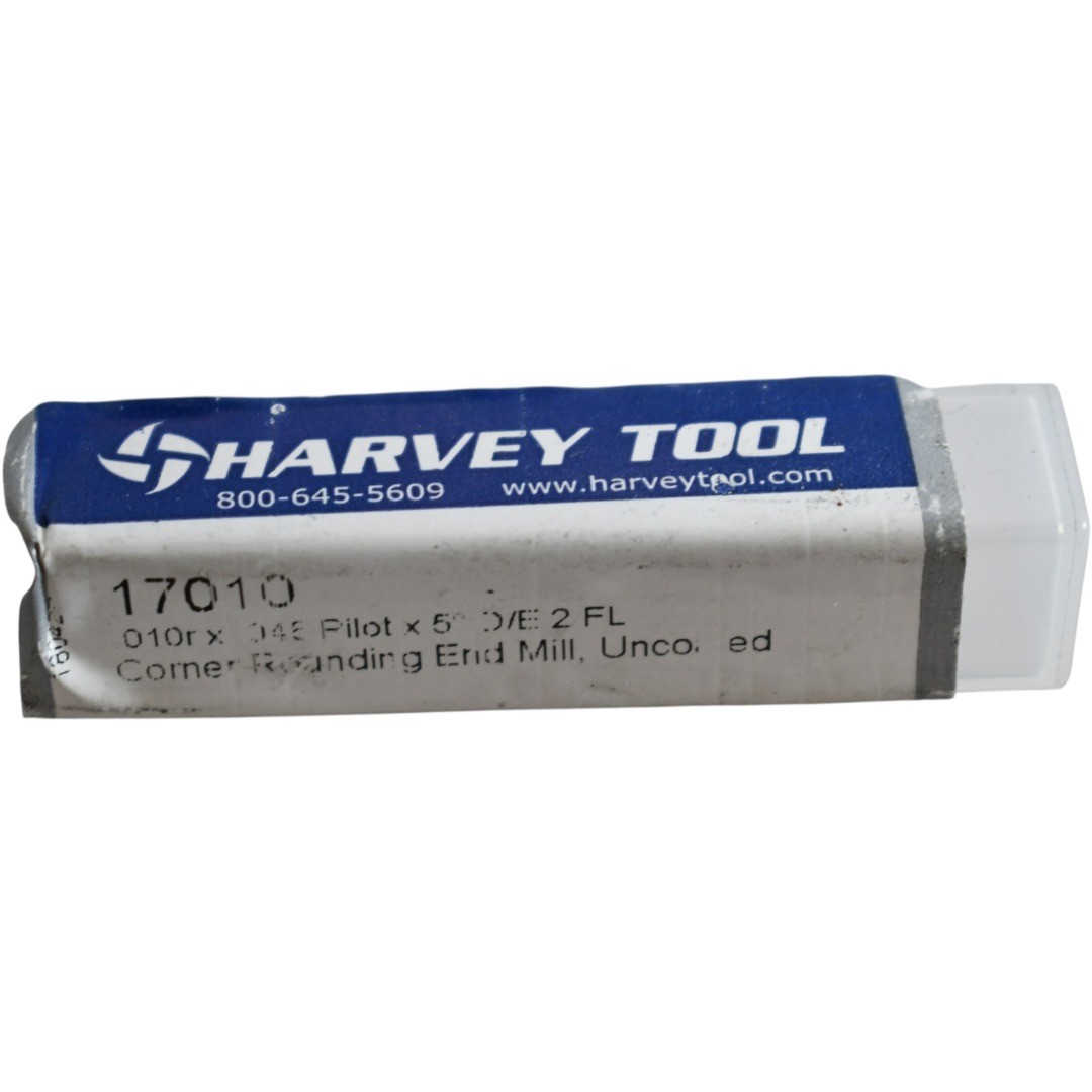 NEW Harvey Tool 17010 Flared Corner Rounding End Mill 0.010» Radius Uncoated