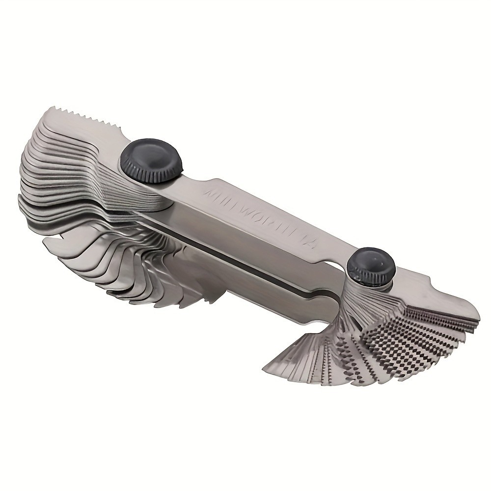 Multi-Size Thread Gauge – Metric & Imperial for Screw Thread Measurement（52pc）