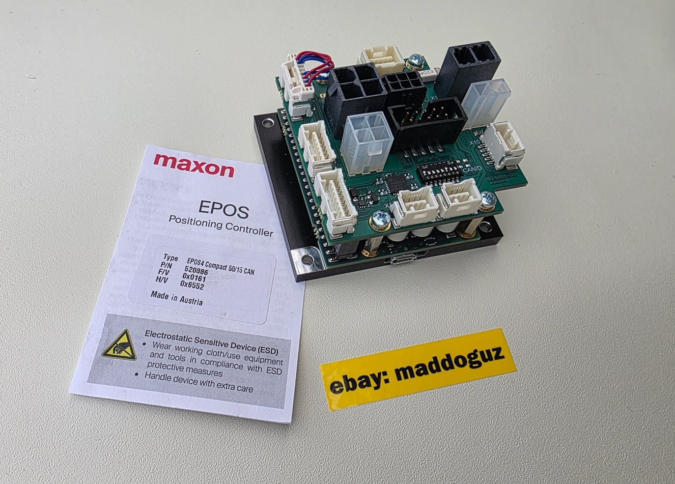 Maxon EPOS4 Compact 50/15 CAN 520886 – New Sealed – 750W 15A 10–50V