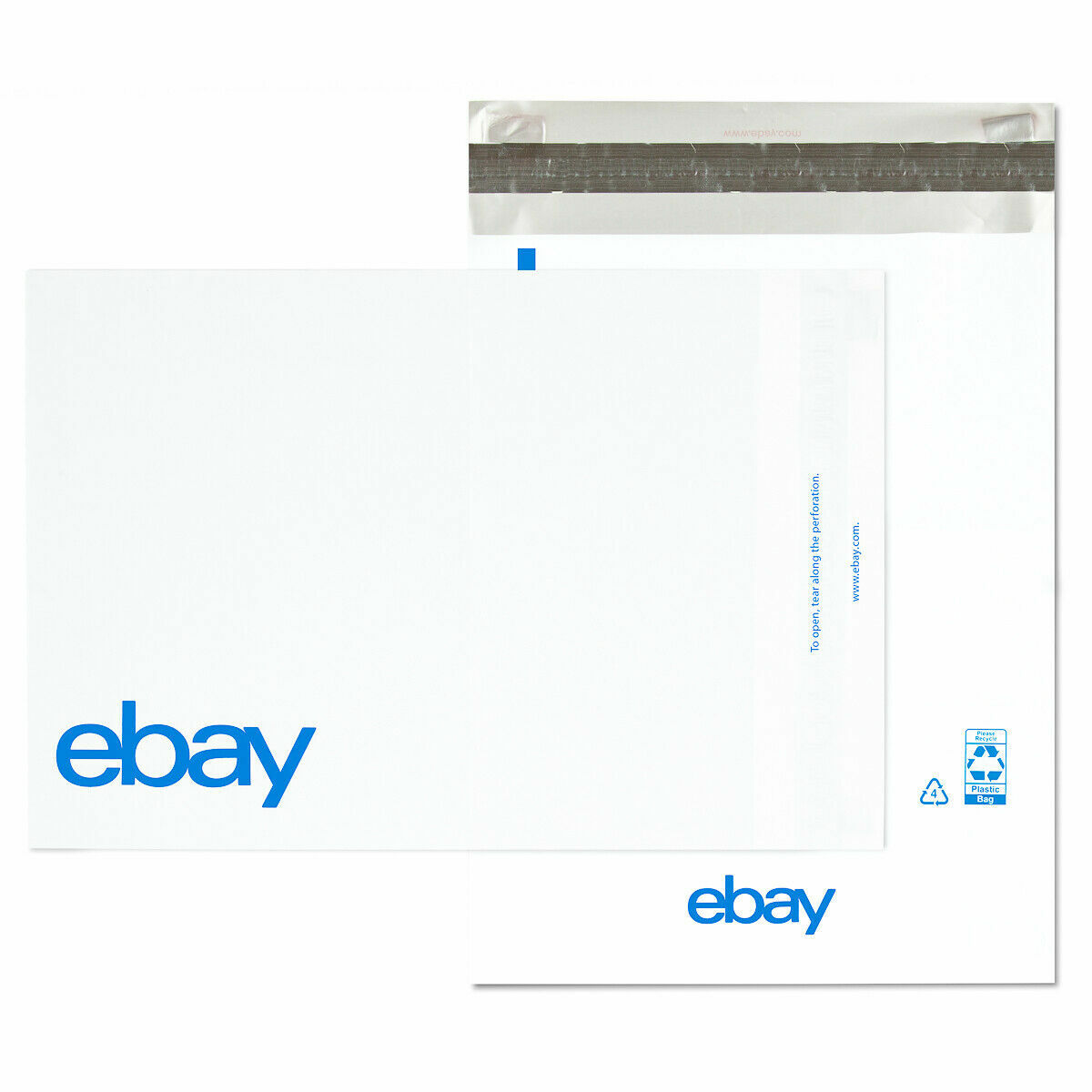 25 eBay-Branded Polymailer Red Green & Blue 10″ x 12.5″ (No Padding)
