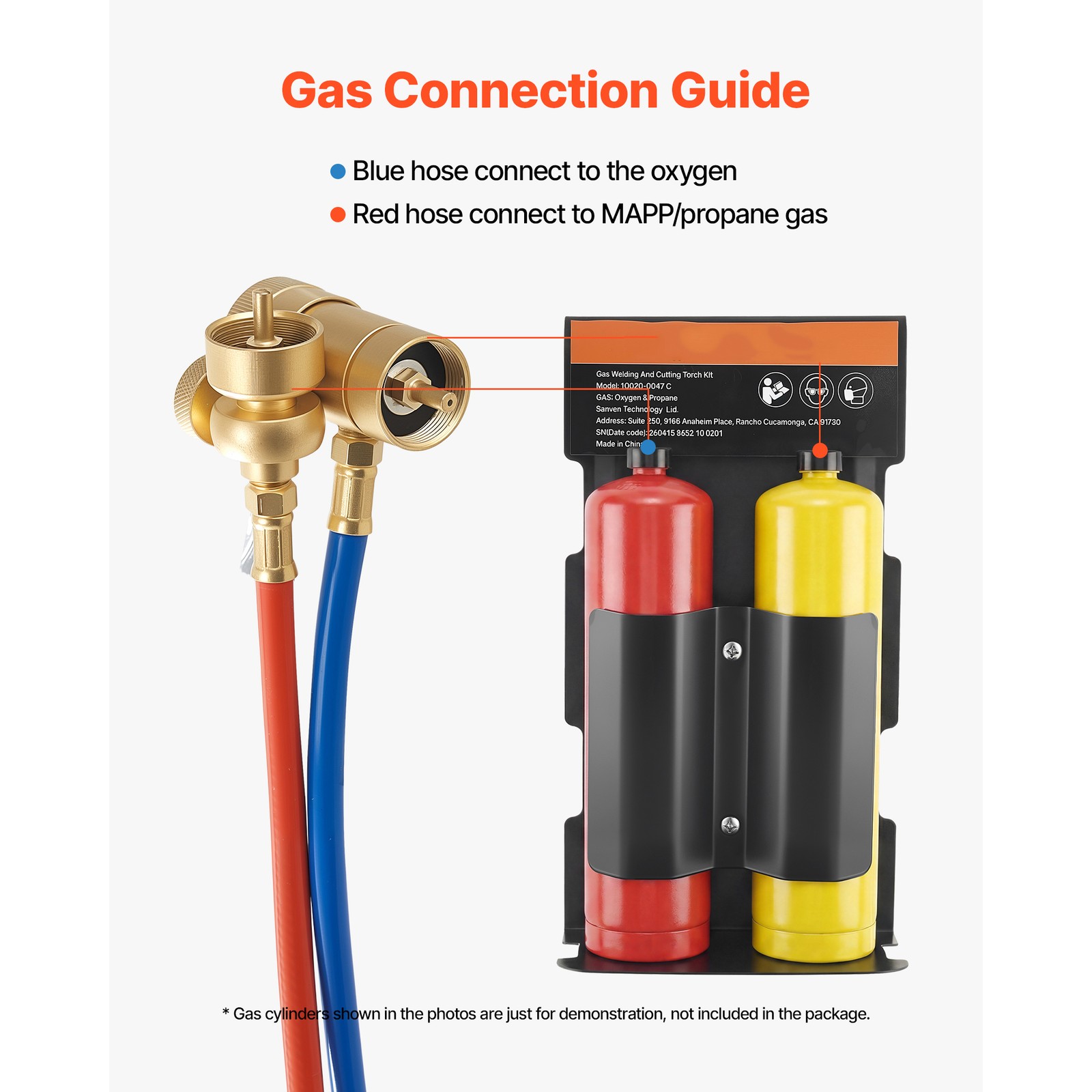 Uimoso Oxygen Propane Torch Kit Brass Welding Brazing Torch for Oxygen MAPP Gas