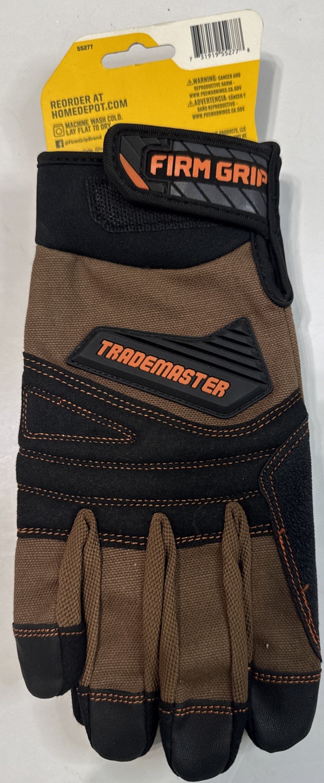 Trade Master Firm Grip Size Large Tough Working Gloves Heavy Duty Impact Protect