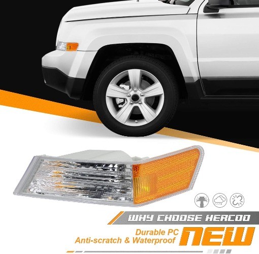 Front Turn Signal Light Lamp Cover Compatible with Patriot 2007 200 Size: Left