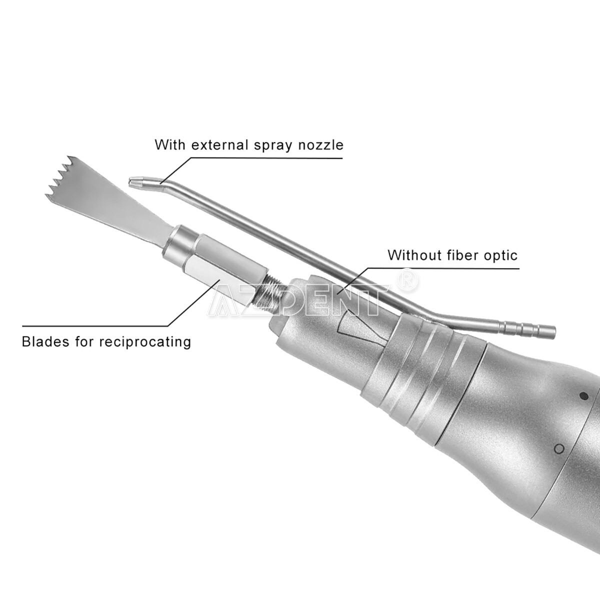 AZDENT Dental Surgical LED Brushless Micro Motor /Saw Straight Handpiece