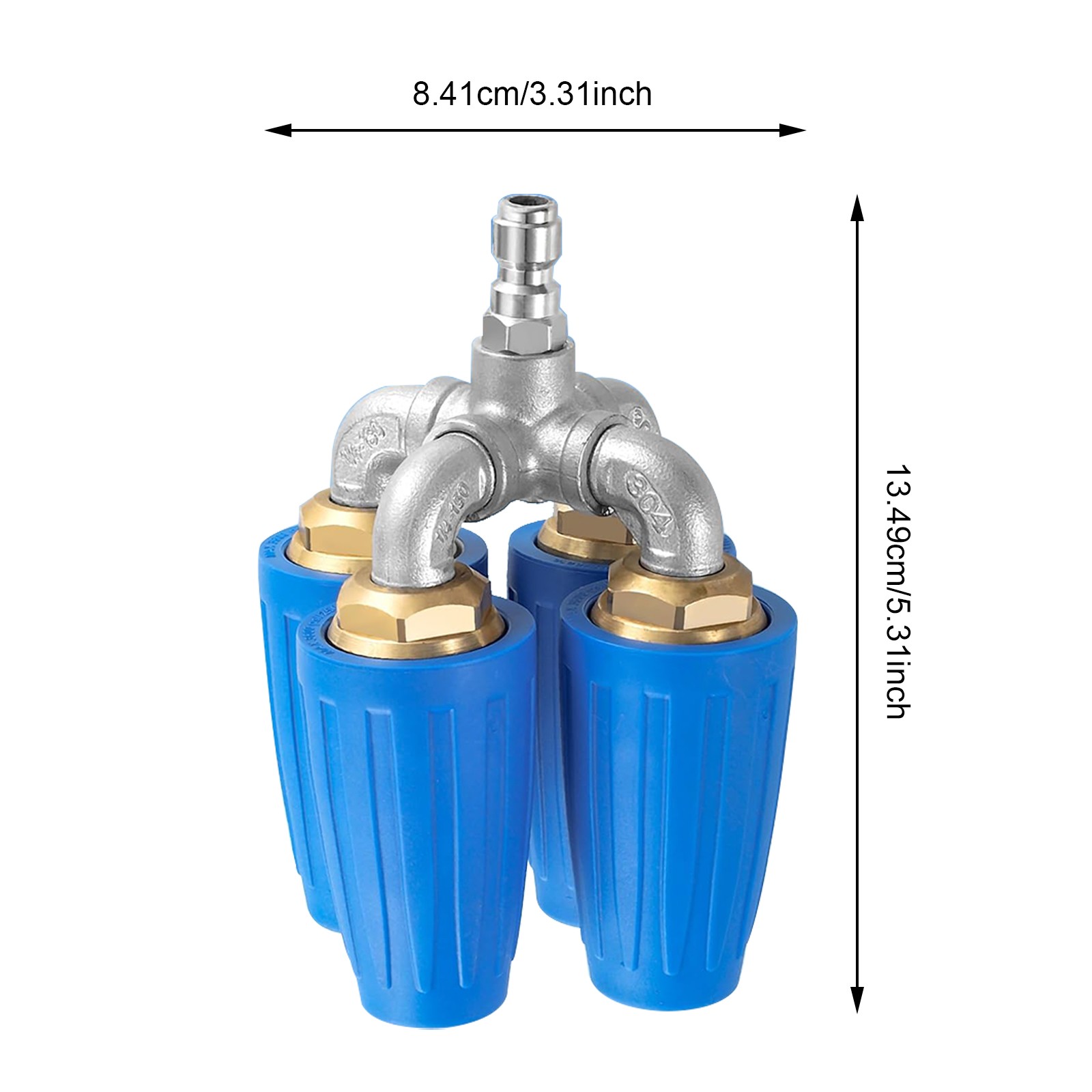 360-Degree High Pressure Rotating Nozzle Washer Turbo Rotary Nozzle 4000 PSI