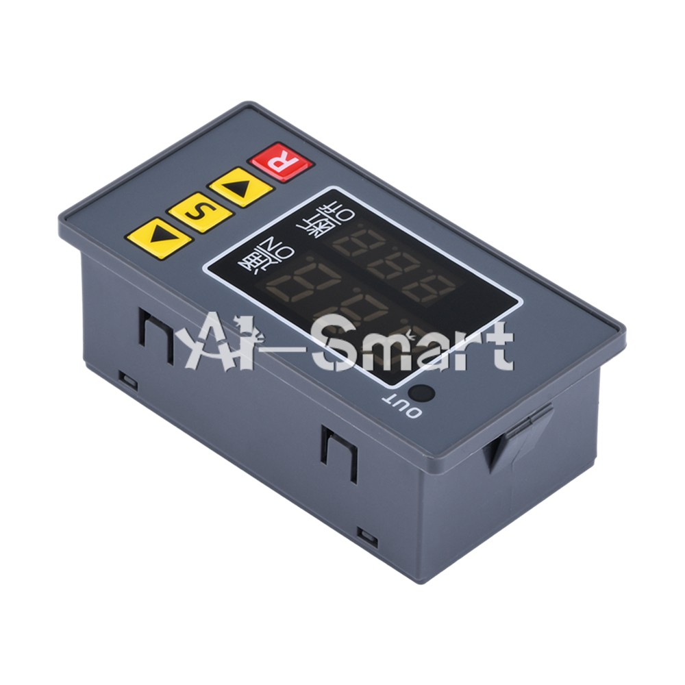 AC110-220V LED Dual Display Cycle Timing Delay Relay Module 0-999s 0-999m 0-999h