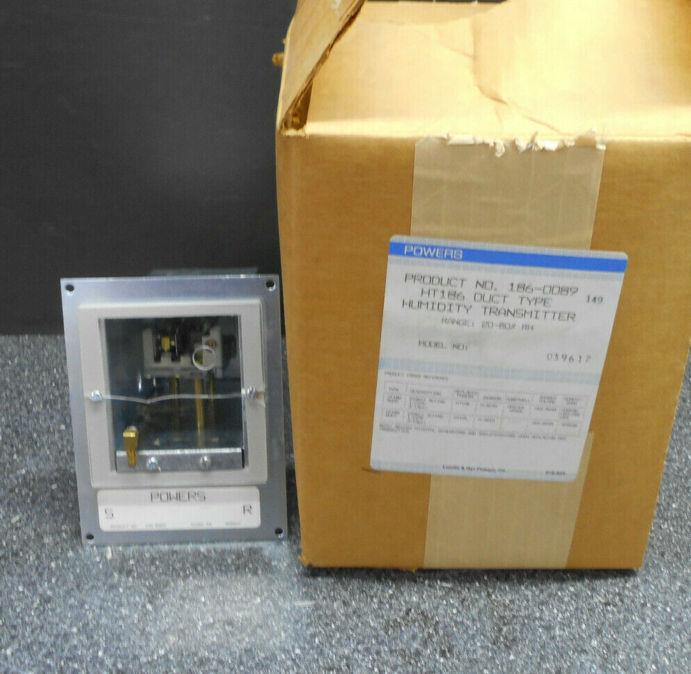 POWERS 186-0089 HT186 HUMIDITY TRANSMITTER DUCT 20-80% RH