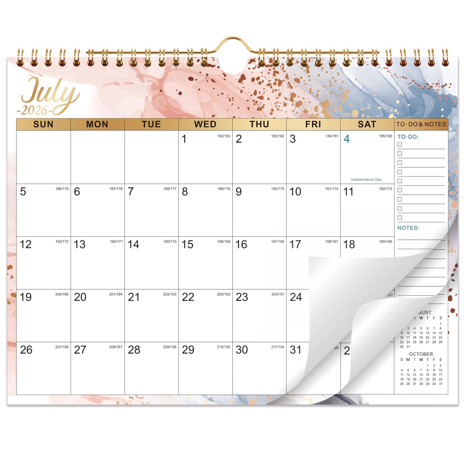 2026-2027 Wall Calendar, 11″ x 8.5″, July 2026 to December 2027 x 8.5″