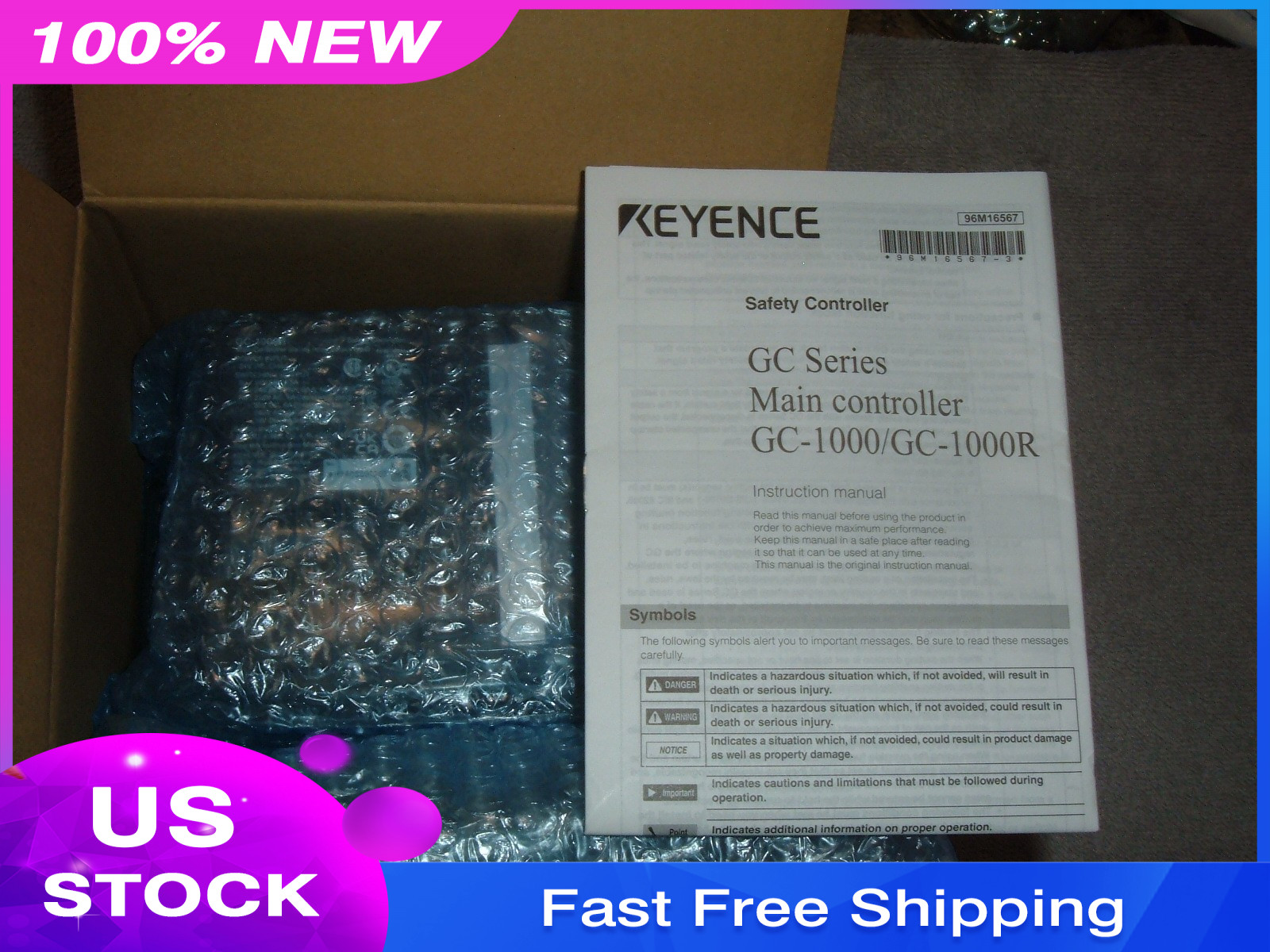 Keyence GC-1000R Safety Main Controller Relay Output NEW
