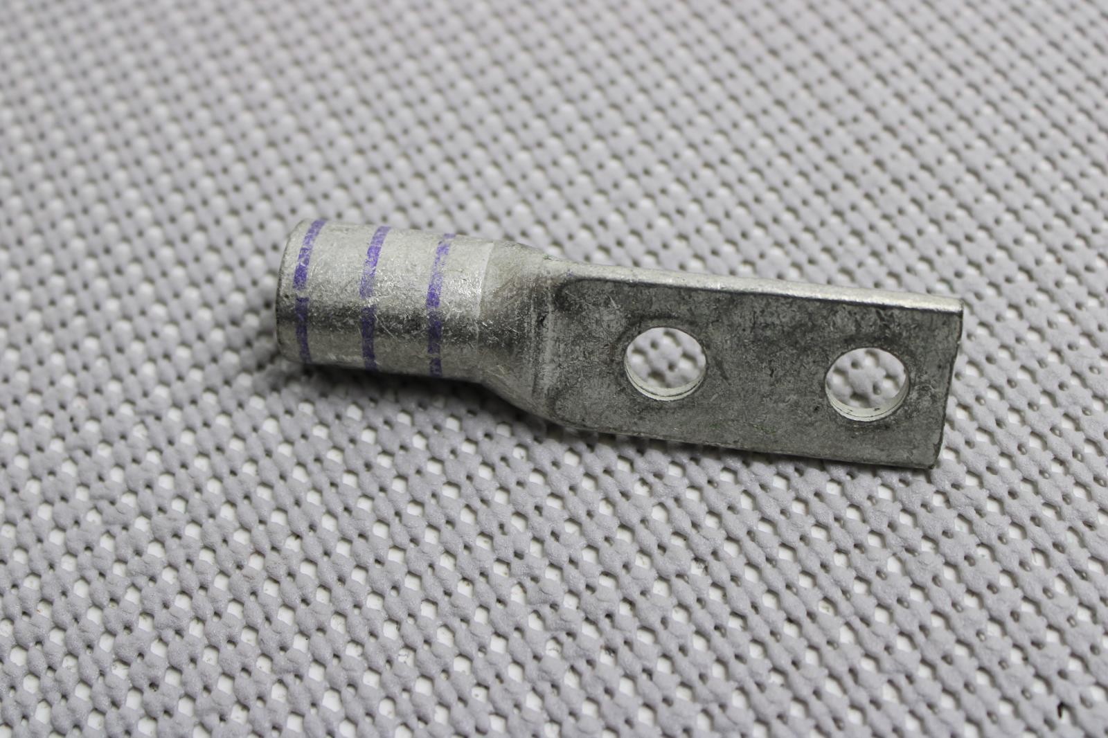 Burndy YAV28L2NT38-FX 4/0 Purple Die 15 Two Hole Compression Lug