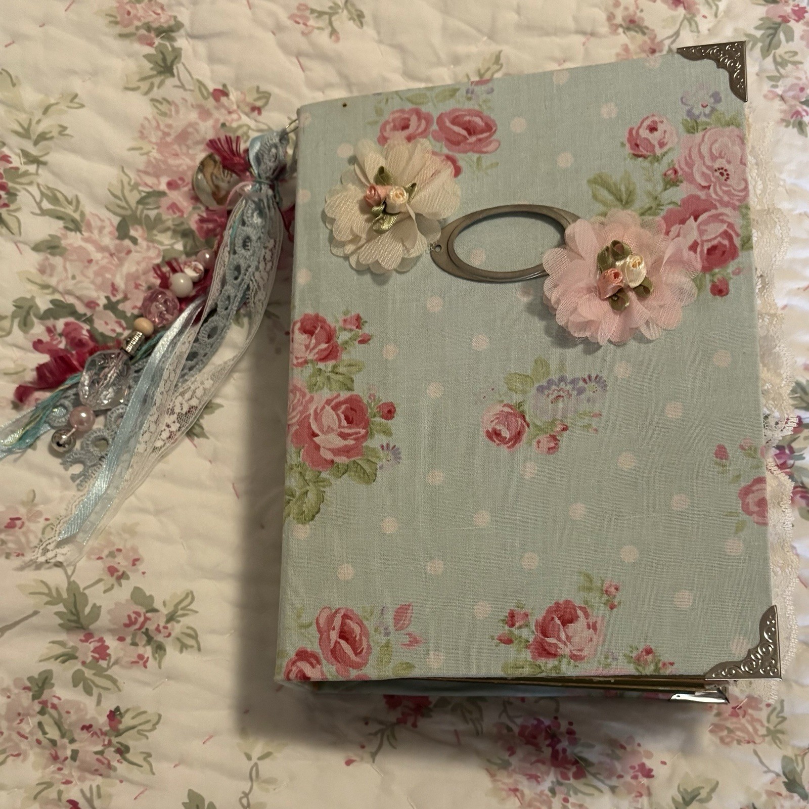 Handmade Keepsake Journal 14 double sided pages, “Whimsical Animals”