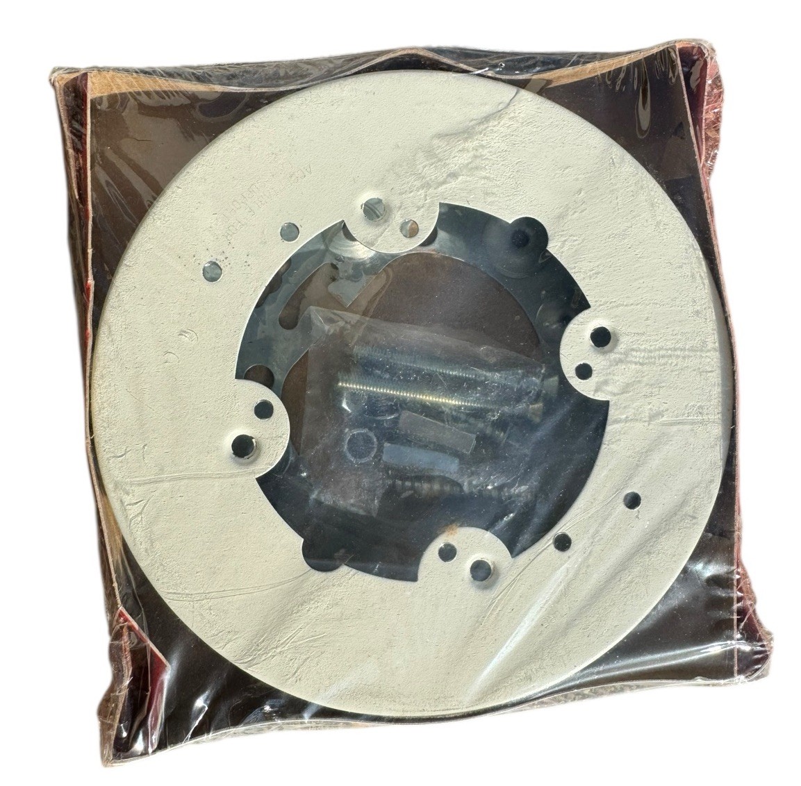 Wiremold V5737A Ivory Round Extension Box, Open Base, 5-1/2″ (140mm) Diameter
