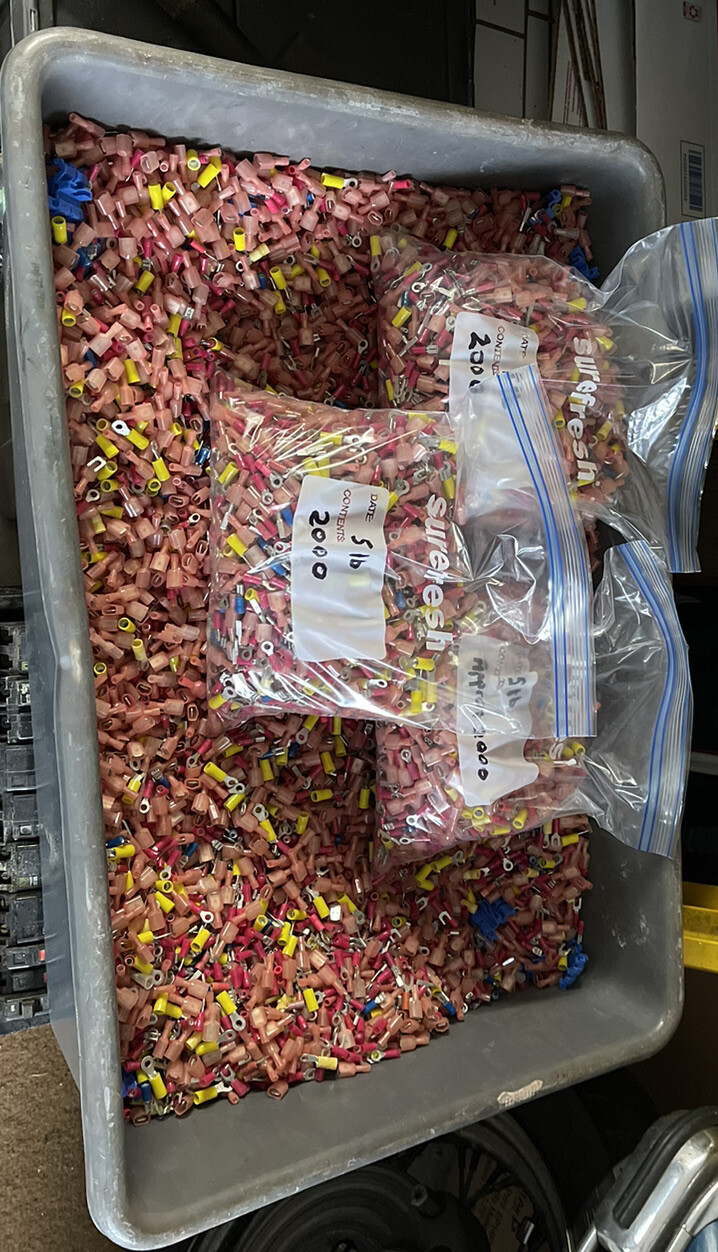 Genuine Panduit wire connectors – lot of 2000+ over 5 lbs mixed lot Ships Today